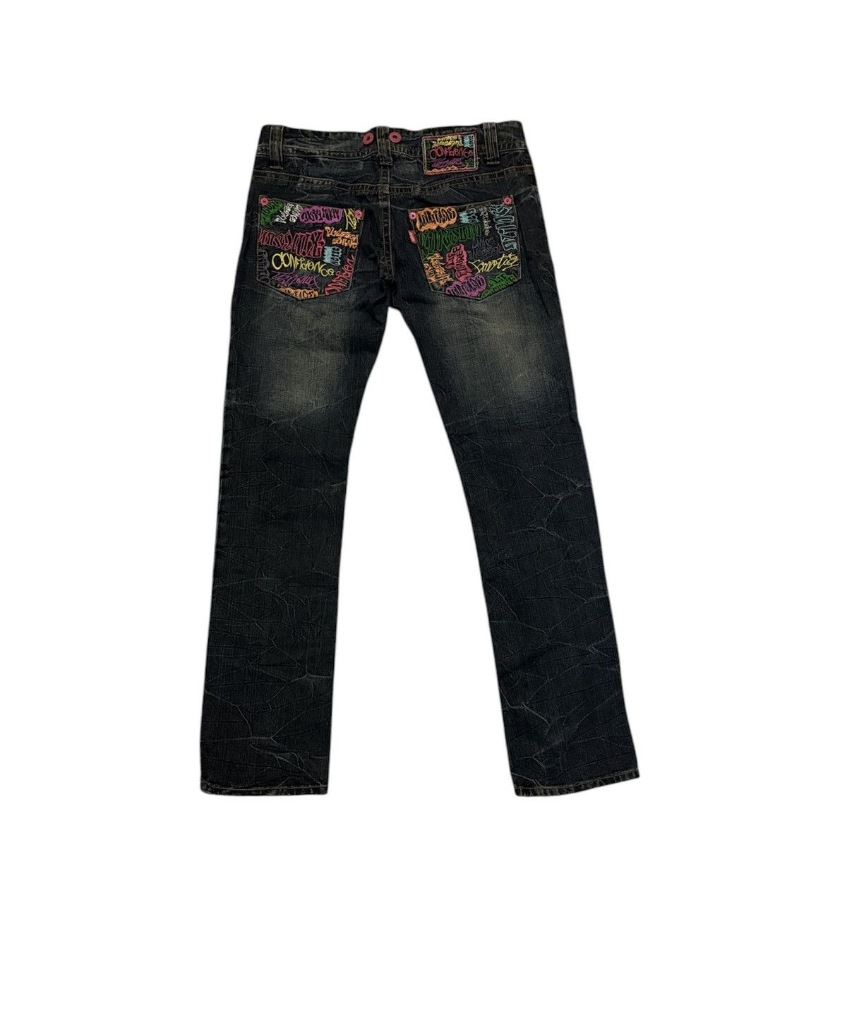 Japanese Brand Japanese Confidence Streetwear Distressed Denim Size US 32 / EU 48 - 9 Thumbnail