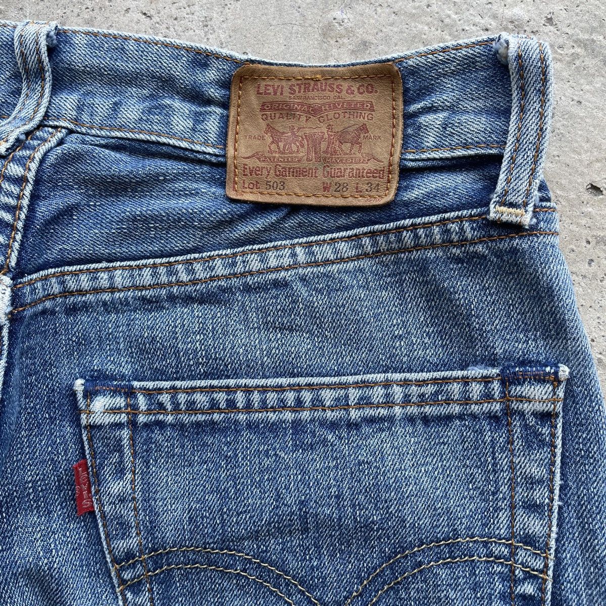 Levi's Vintage Levi’s 503 Denim Faded Jeans Pants W28x33 Size US 28 / EU 44 - 9 Thumbnail