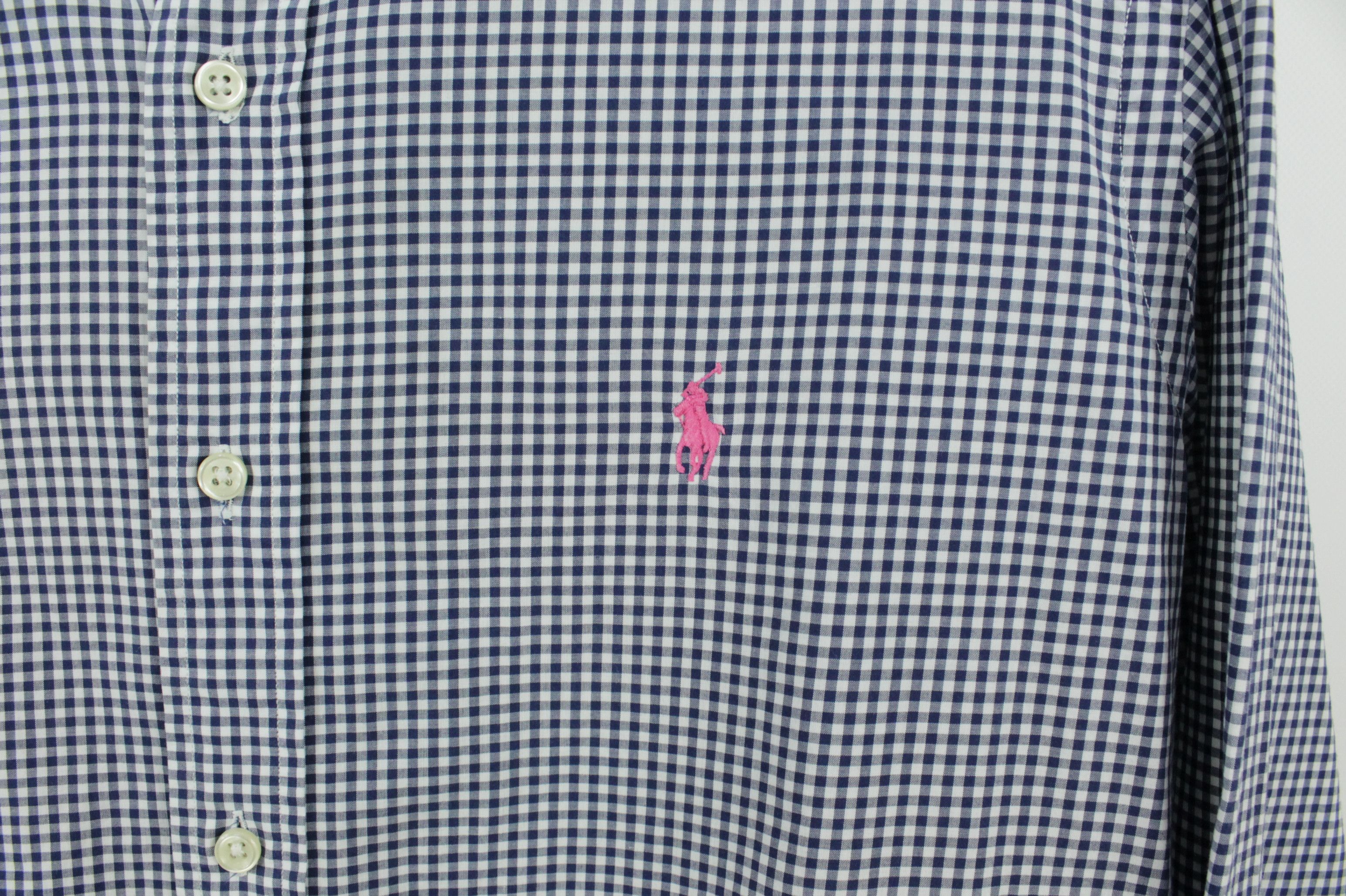 Polo Ralph Lauren × Ralph Lauren Polo Ralph Lauren Regular Fit Blue Checked Poplin Shirt Size US L / EU 52-54 / 3 - 4 Thumbnail