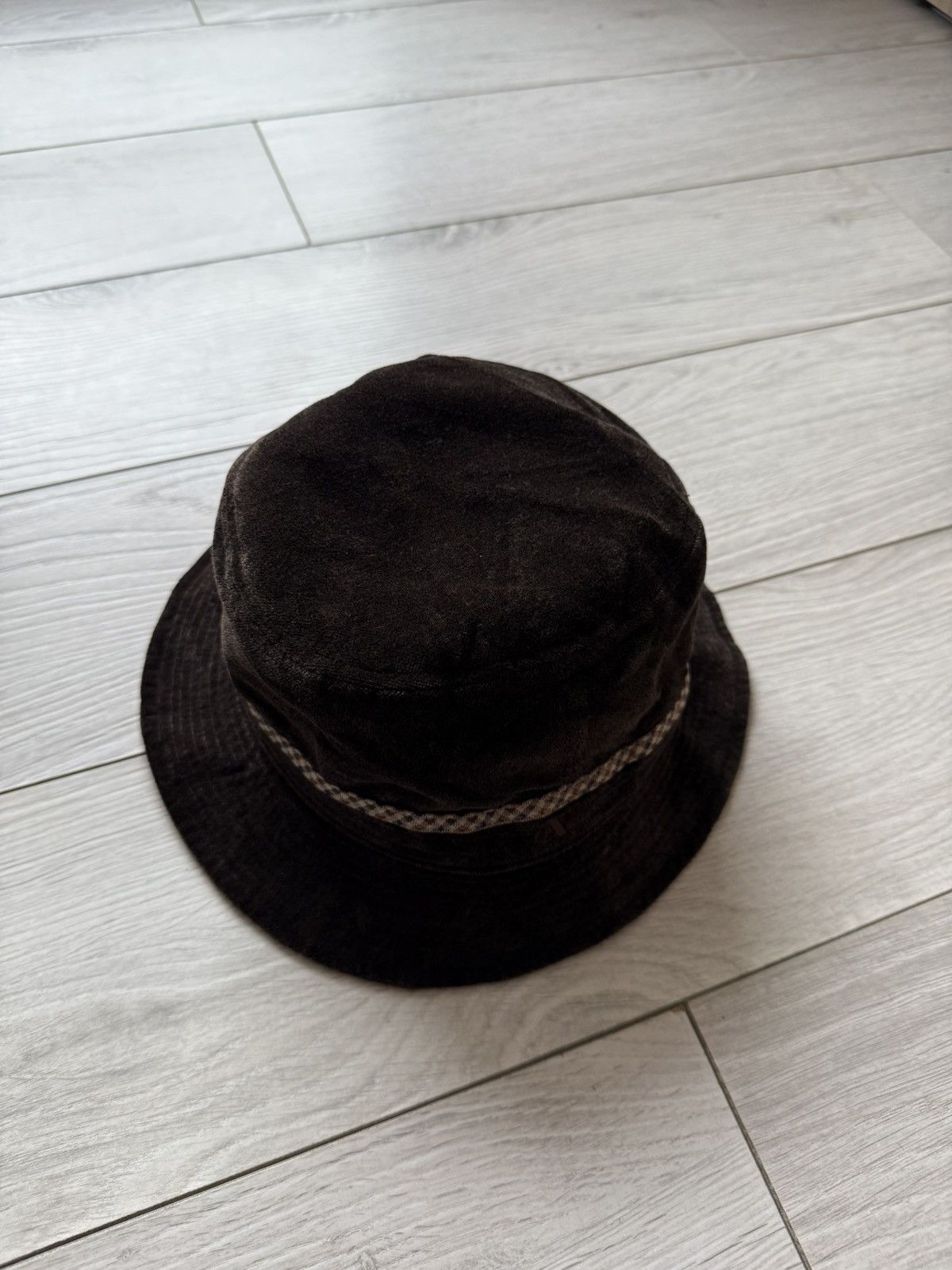 Aquascutum × Vintage Vintage Aquascutum velour bucket hat cap Size ONE SIZE - 3 Thumbnail