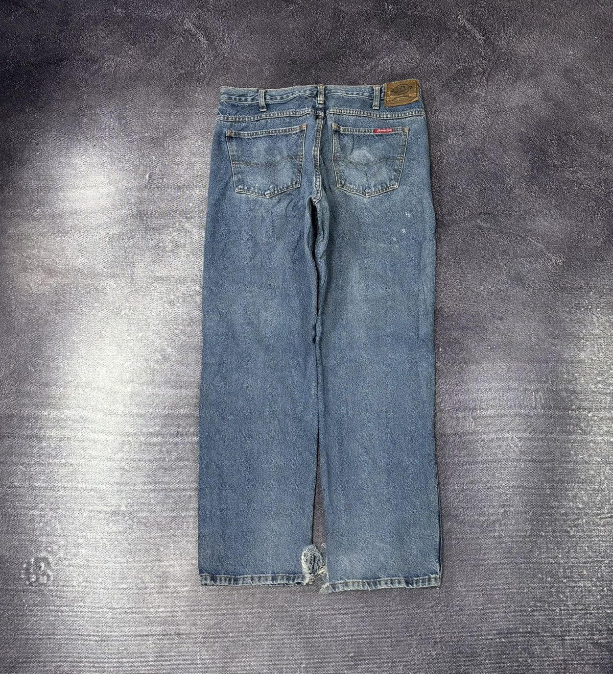 Dickies Vintage Dickies Faded Light Blue Workwear Denim Baggy Jeans Size US 34 / EU 50 - 1 Thumbnail