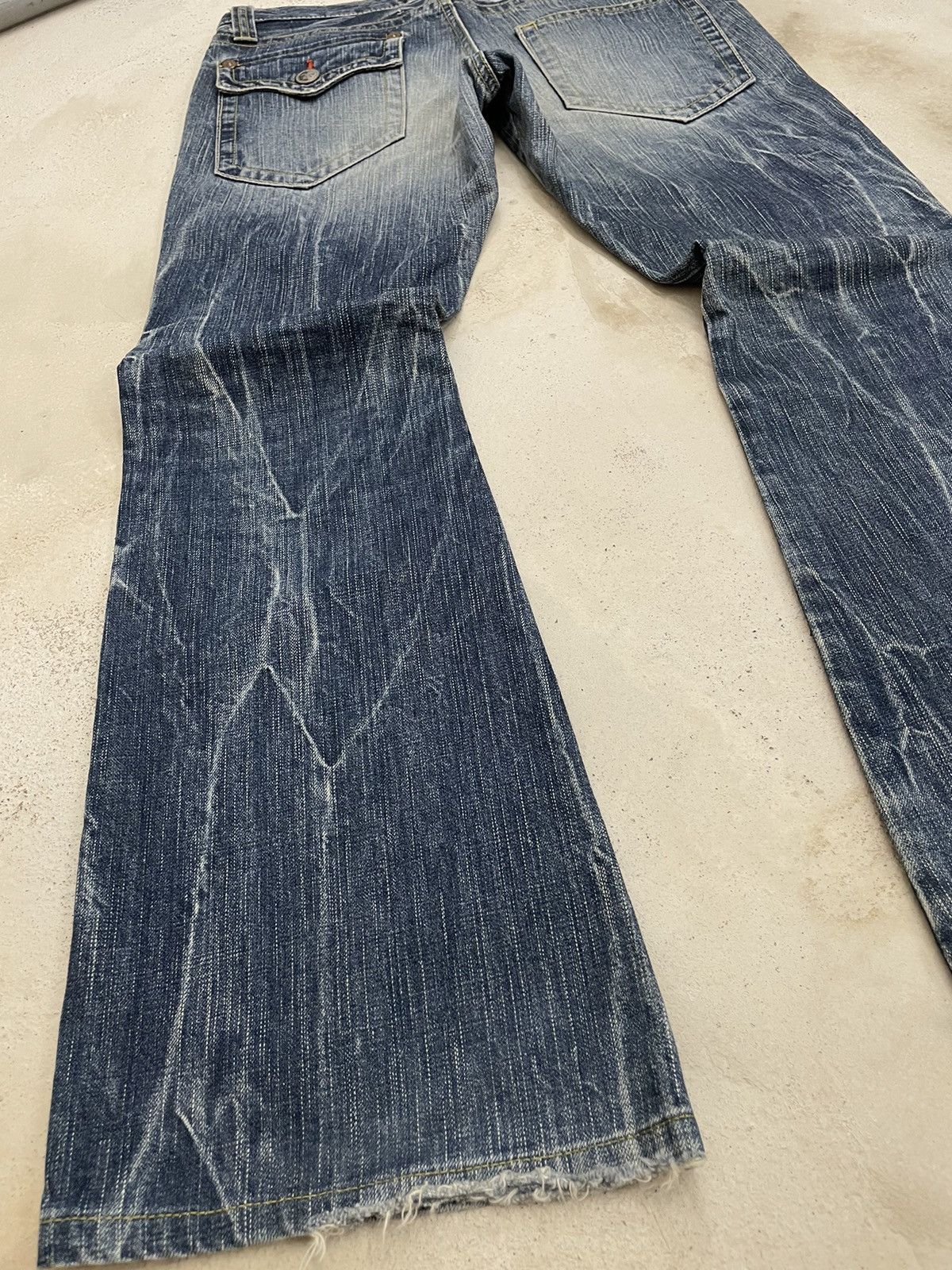 If Six Was Nine Et Boite Japan Blueway Nippon Crazy Y2k Flare Lightning Size US 30 / EU 46 - 14 Thumbnail