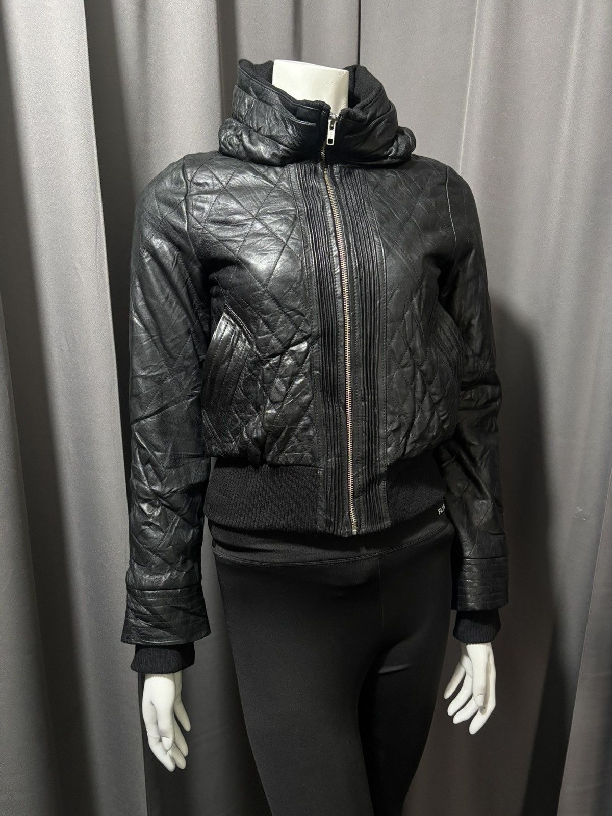 Enchantment 2000s- Enchantment? -Bono Quilted Leather Jacket Size S / US 4 / IT 40 - 3 Thumbnail