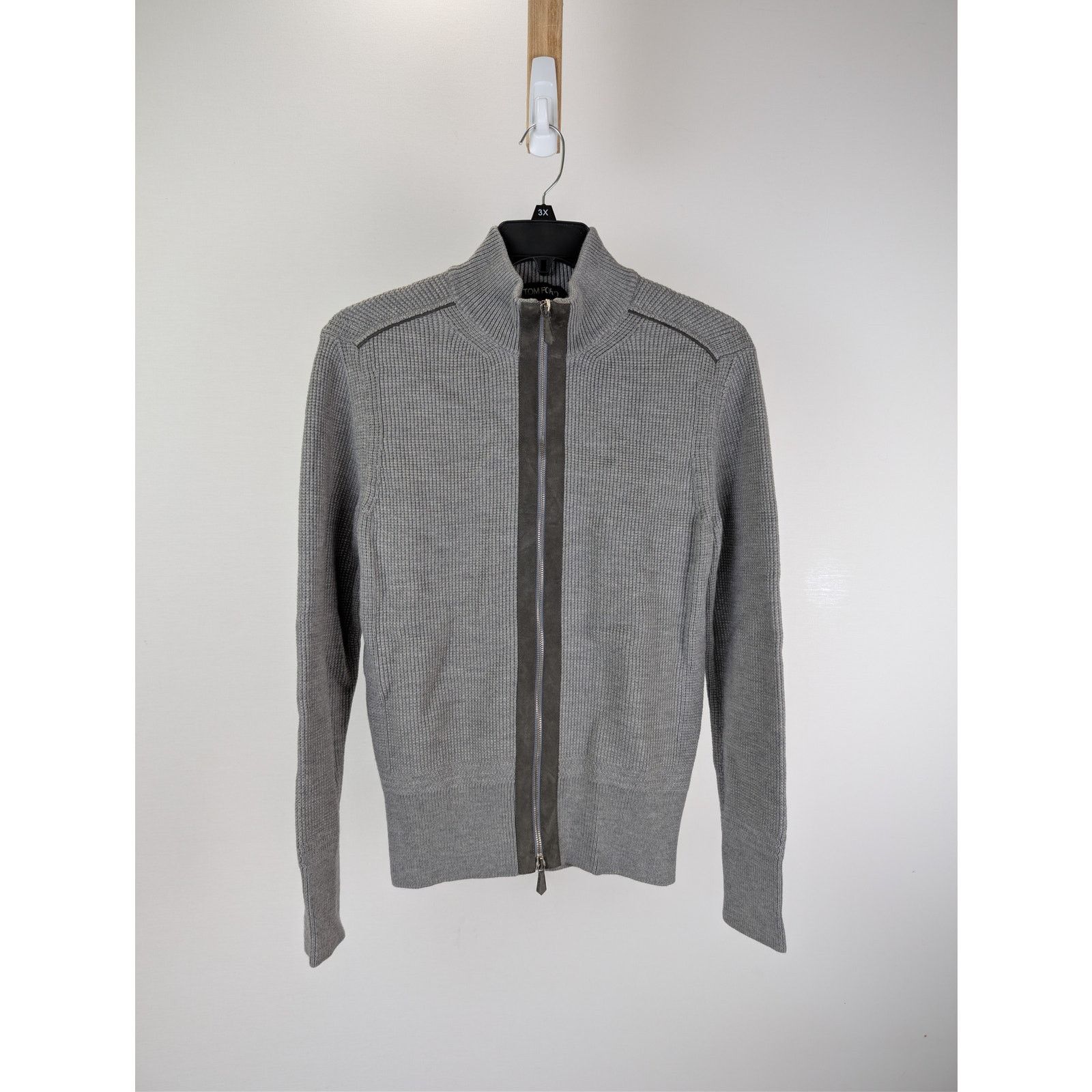 Tom Ford o1rshd1 CC20 Zipper Sweatshirt in Grey Size US M / EU 48-50 / 2 - 1 Thumbnail