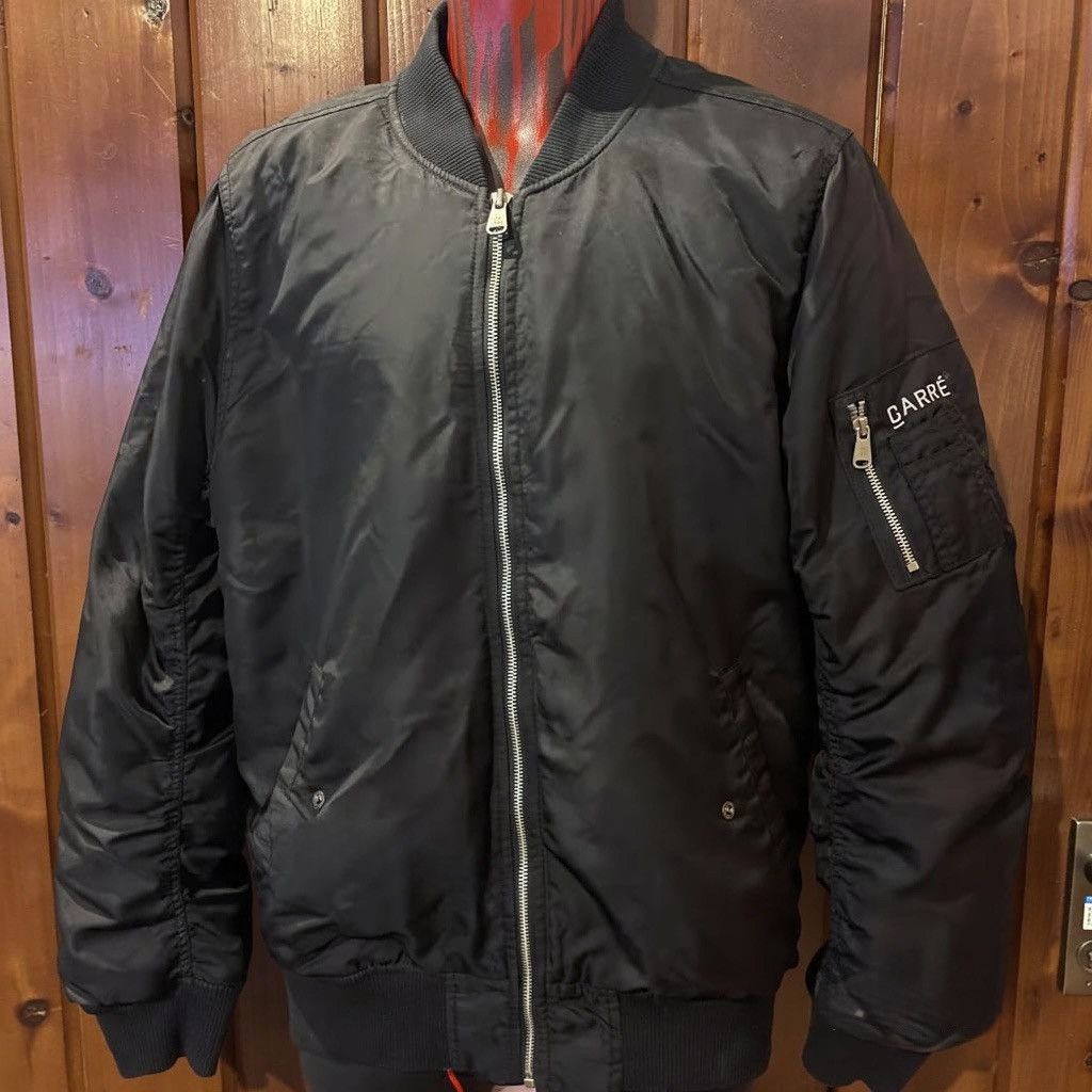 Carre Carré Men's Black Camo Bomber Jacket - Size XL Size US XL / EU 56 / 4 - 1 Thumbnail