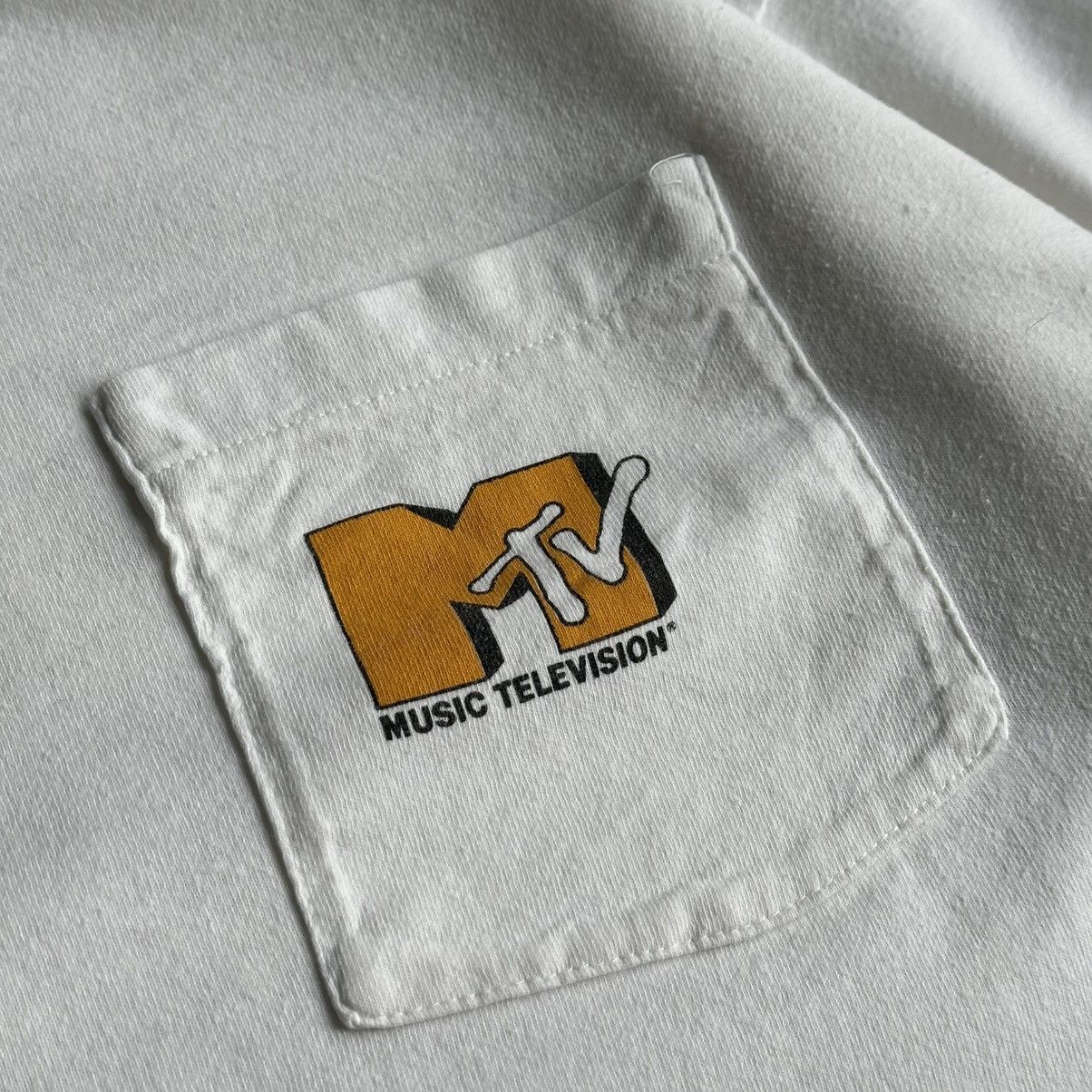 Vintage 90s Mtv Pocket Single Stitch Promo Tee