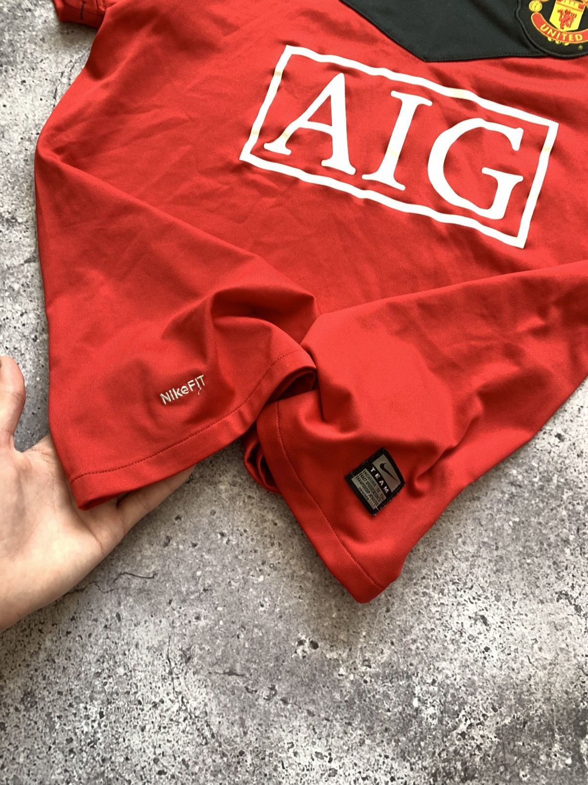 Nike 🔥NIKE MANCHESTER UNITED 2009/2010 HOME FOOTBALL SOCCER SHIRT Size US S / EU 44-46 / 1 - 8 Thumbnail