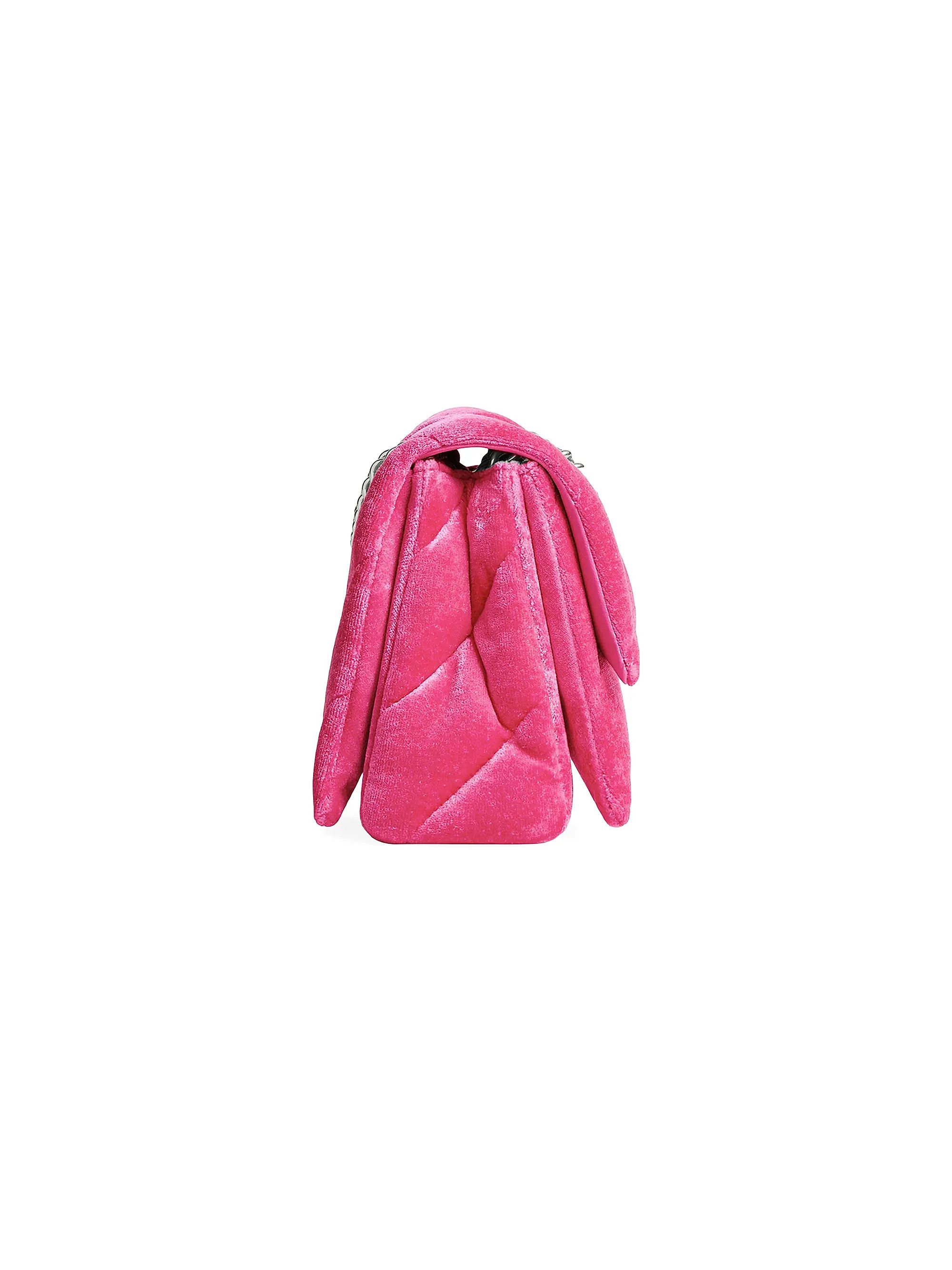 Balenciaga oc11z1125 Size: OS / Crush Small Chain Bag Quilted Velvet Size ONE SIZE - 5 Thumbnail