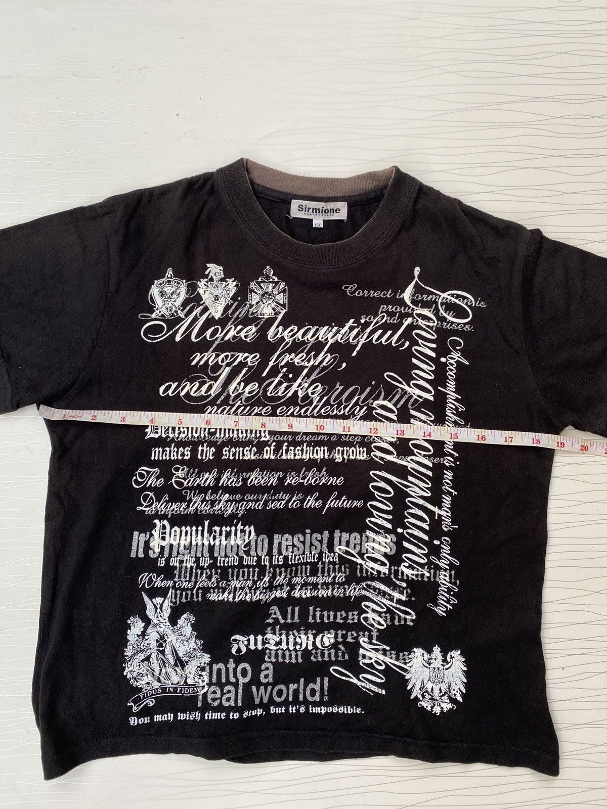 Japanese Brand Japanese Sirmione poem ISWN Raf Simons Hysteric Glamour Tee Size US S / EU 44-46 / 1 - 6 Thumbnail