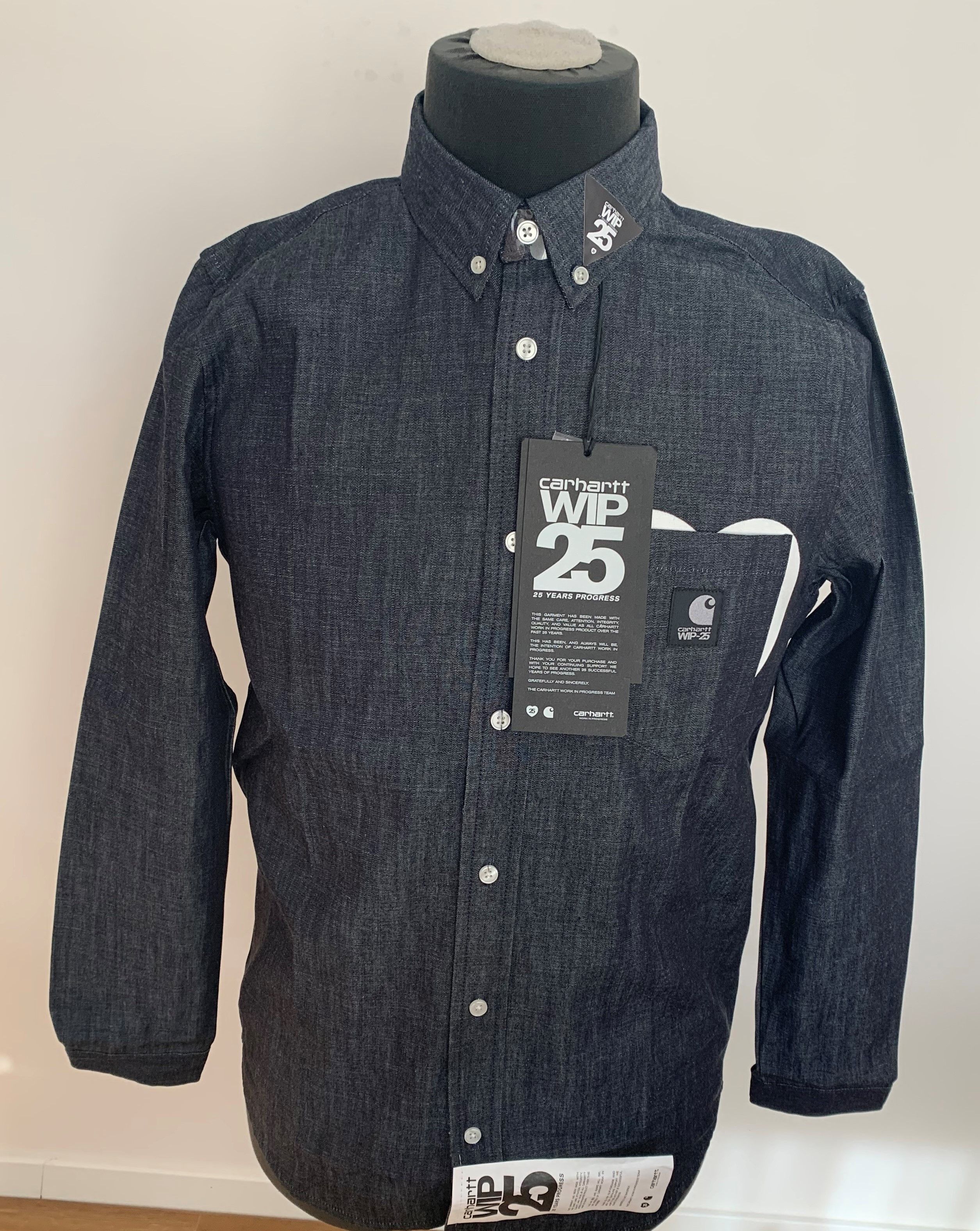 Other Carhartt WIP Civil Shirt XXV - Blue (Rigid) S Small Size US S / EU 44-46 / 1 - 3 Thumbnail