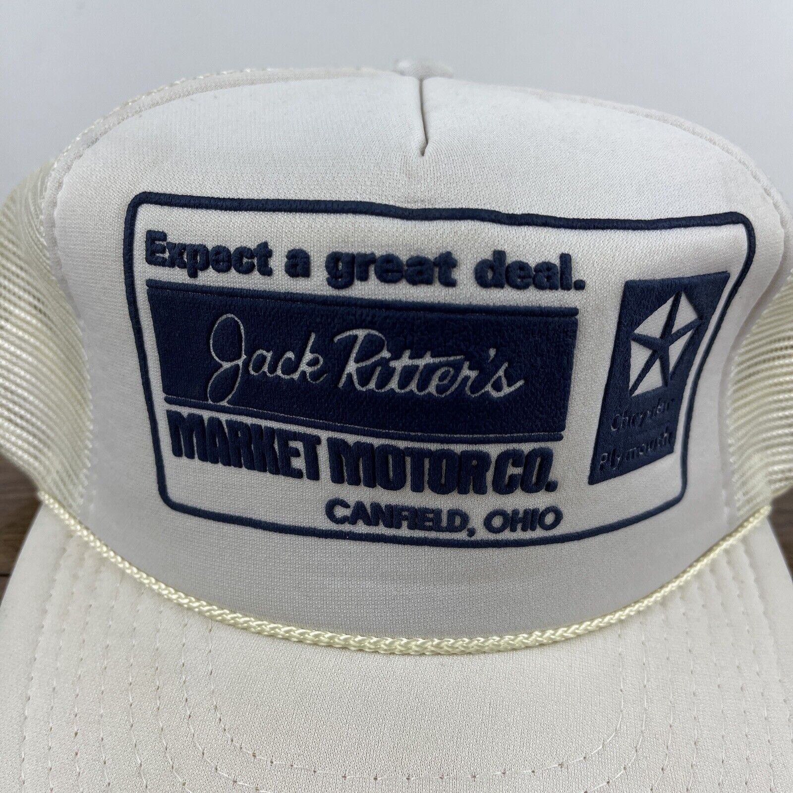 Other Jack Ritters Market Motor Hat White Hat Adjustable Snapback Size ONE SIZE - 8 Thumbnail