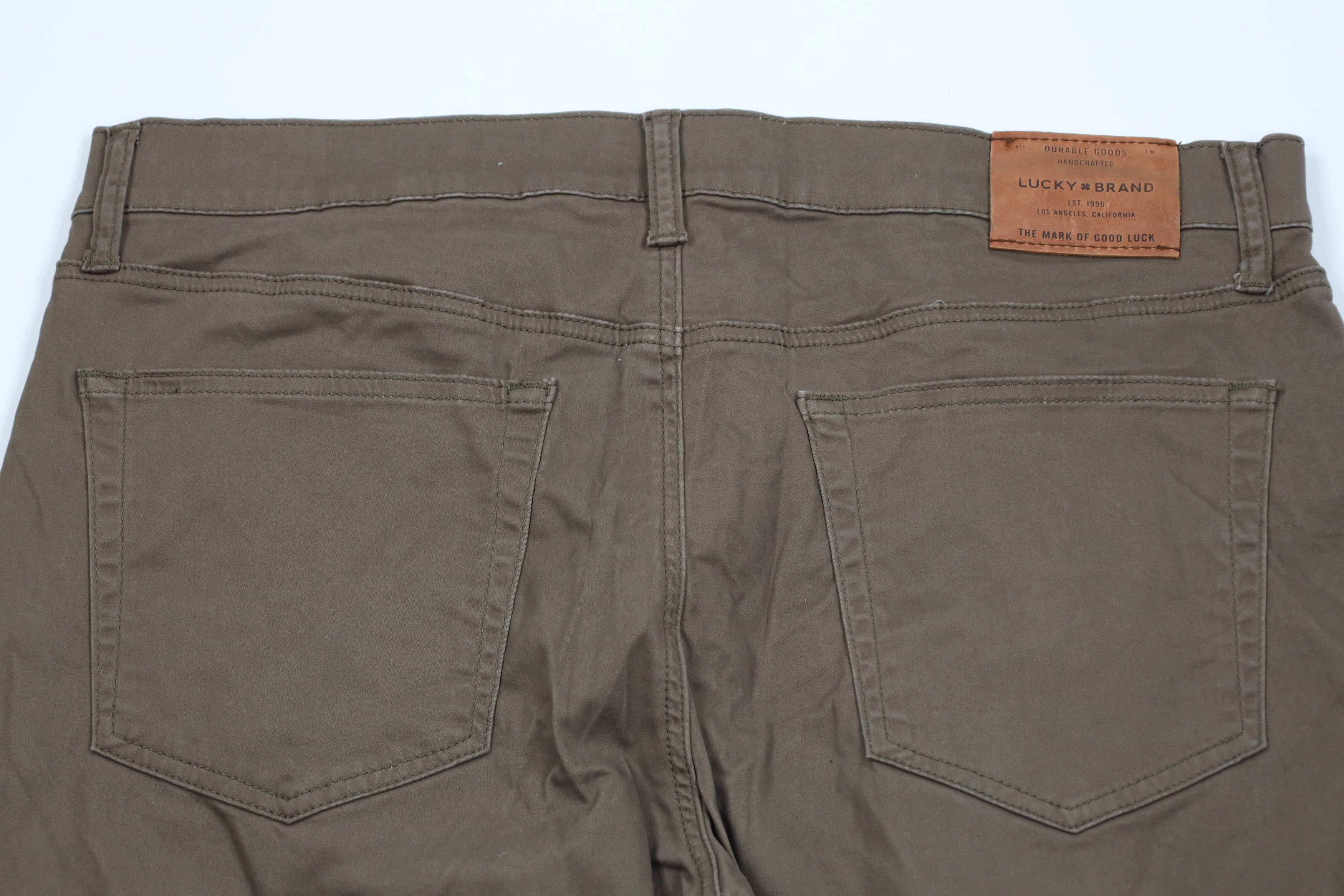 Lucky Brand Lucky Brand Slim Straight Leg Stretch Pants Trousers Brown Size US 36 / EU 52 - 11 Thumbnail