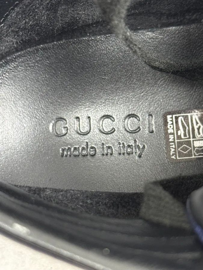 Gucci Gucci Electric Blue High Leather Sneakers Size US 8.5 / EU 41-42 - 8 Thumbnail