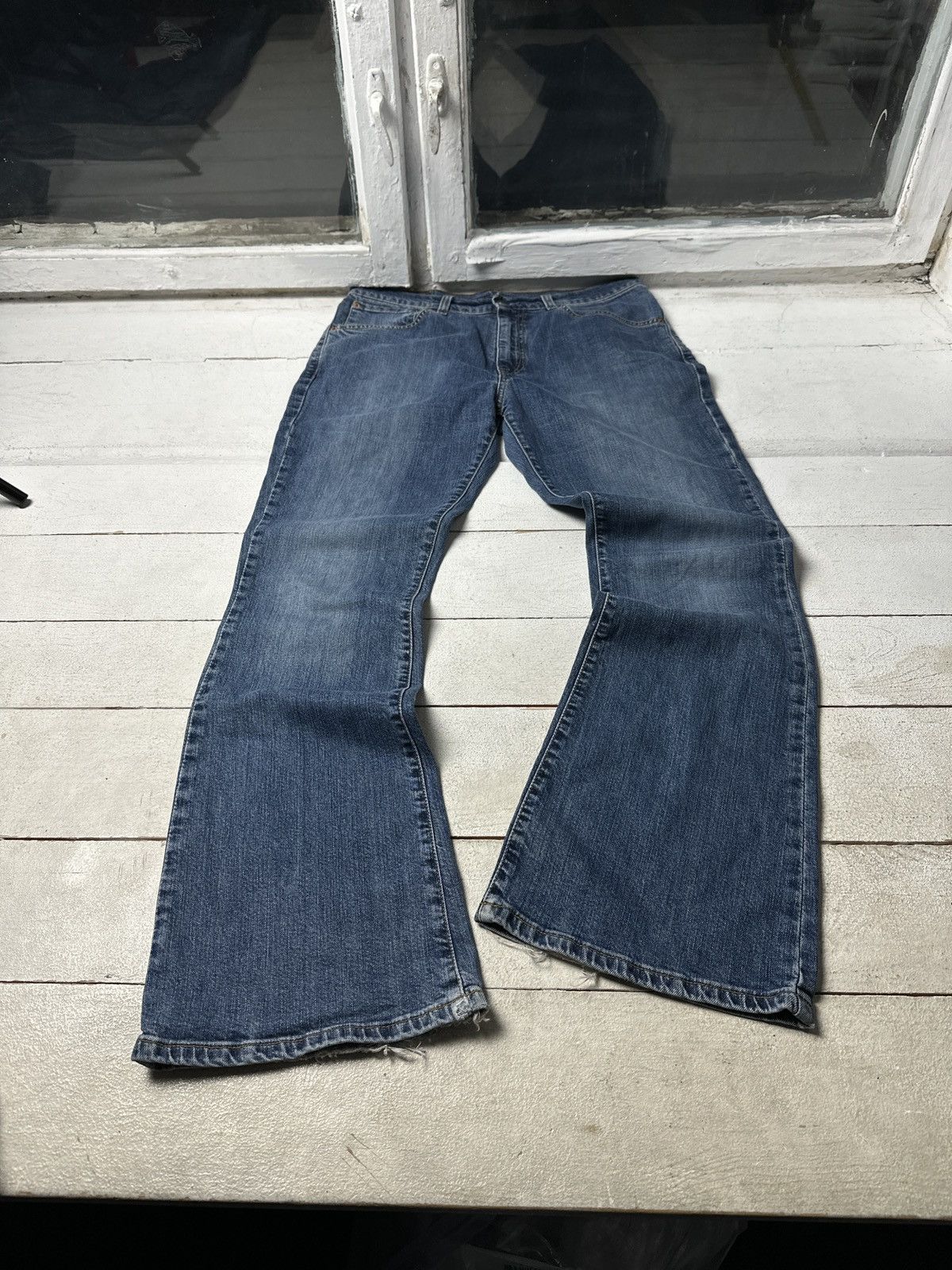 Levi's BOOTCUT🚨Vintage 90s Levis Jeans 525 69 Light Wash Denim Size 32" / US 10 / IT 46 - 1 Thumbnail