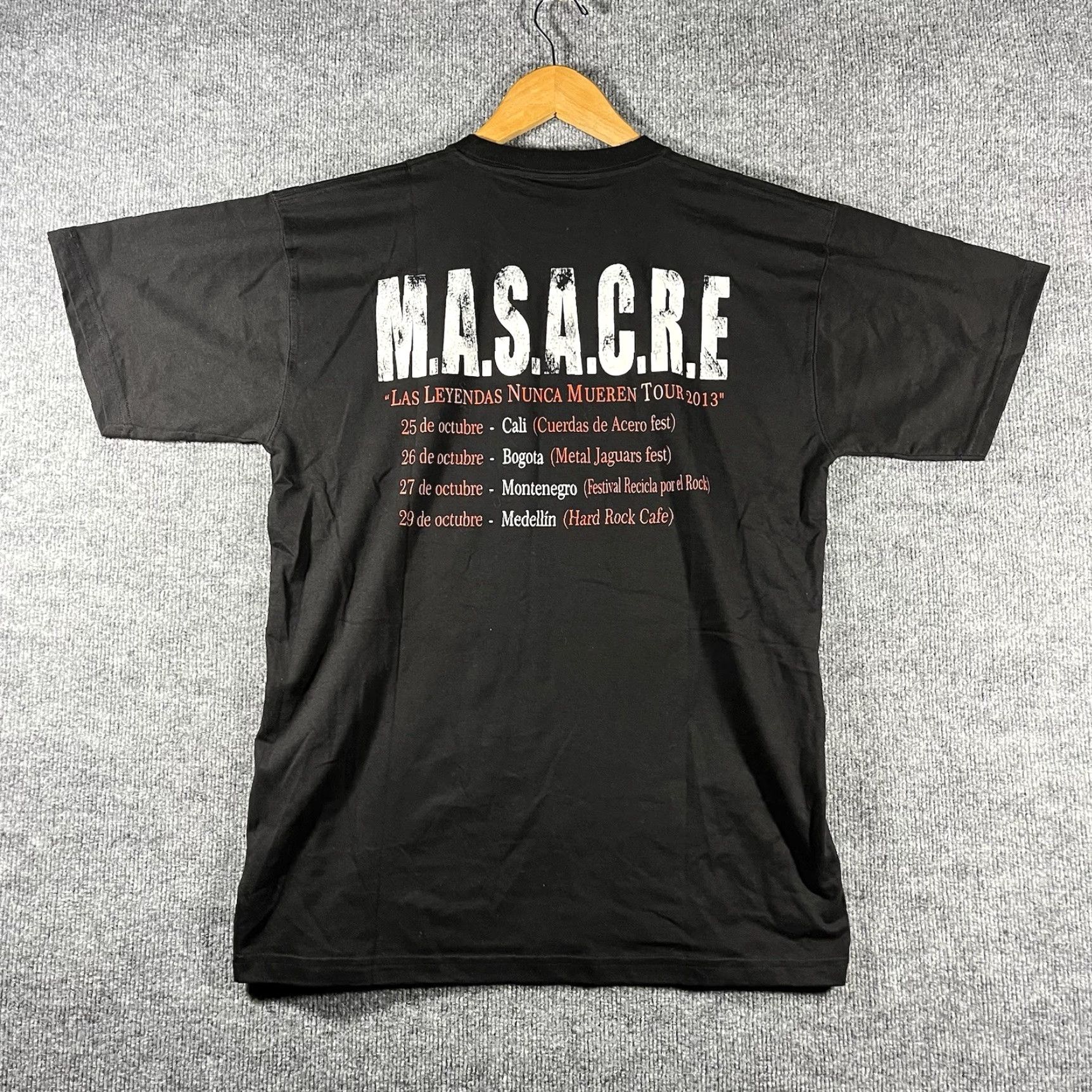 Vintage VINTAGE Underground Band T-Shirt Mens Large Black Death Metal Tour 2013 RARE Size US L / EU 52-54 / 3 - 3 Thumbnail