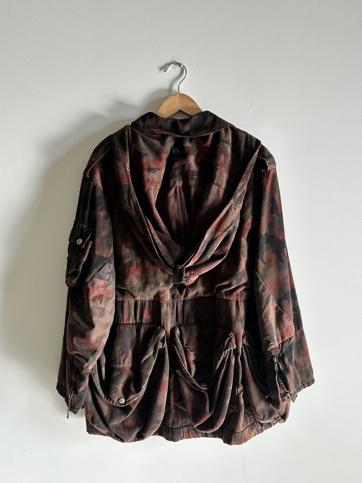 Vintage vintage Swiss Army alpineflauge Parka overdyed Size US L / EU 52-54 / 3 - 3 Thumbnail