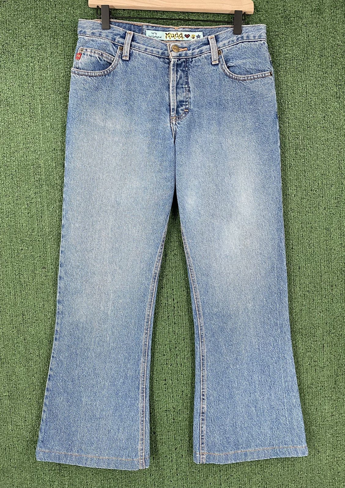 Other Vintage 90's Mudd Flared Jeans Womens 31” Waist Hemmed Size 31" - 4 Thumbnail