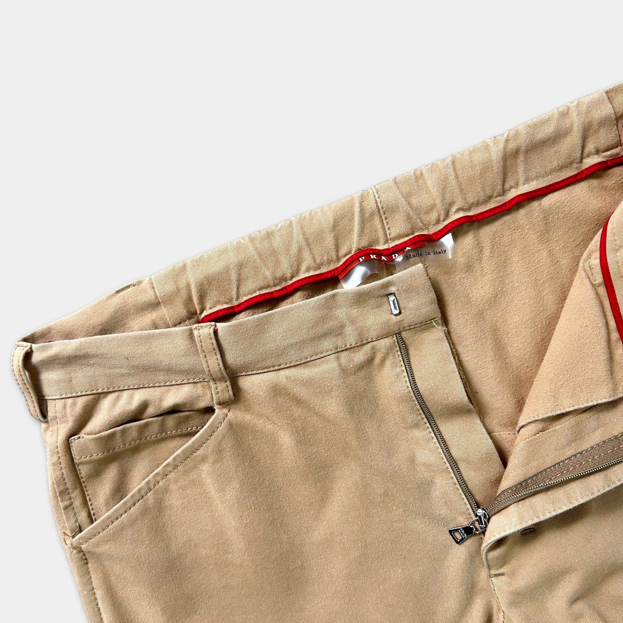 Prada Prada Sport Red Tab Beige Cargo Pants Size US 32 / EU 48 - 2 Thumbnail