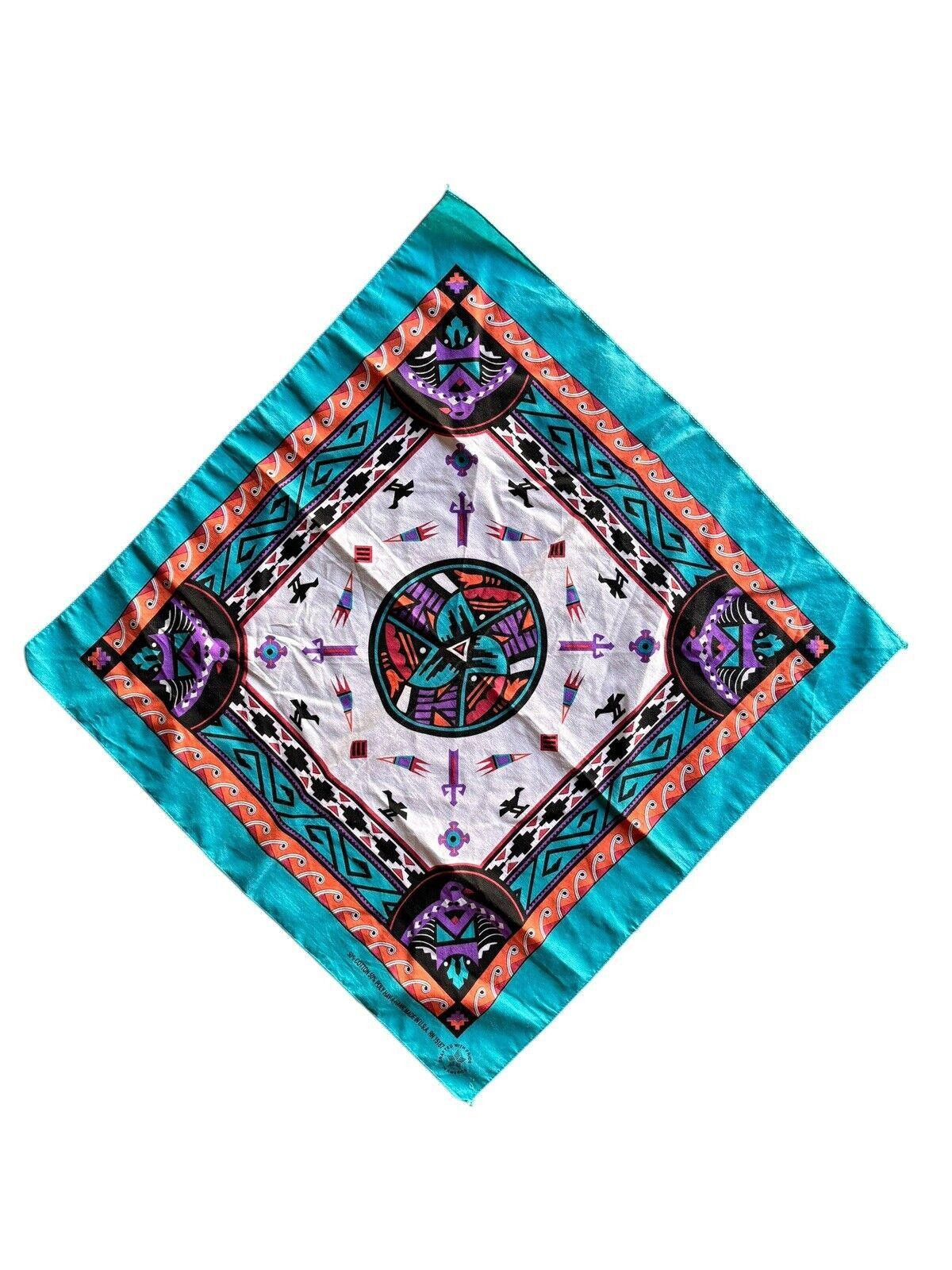 Vintage Vintage 90s Hav-A-Hank Southwest Bandana Made In USA Size ONE SIZE - 1 Thumbnail