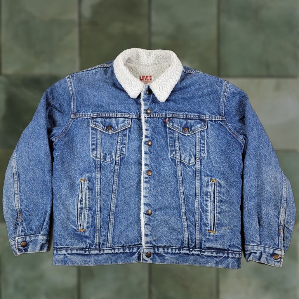 Levi's VINTAGE Levi's Trucker Jacket Mens 44 Blue Denim Jacket 80s 90s USA Size US S / EU 44-46 / 1 - 1 Thumbnail