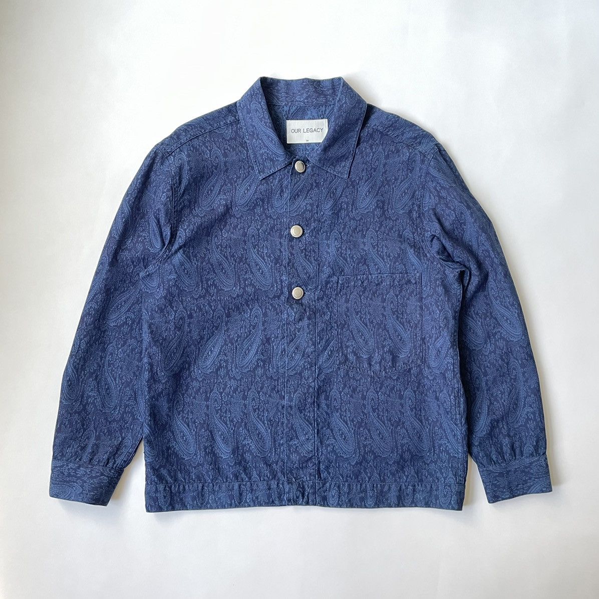 Our Legacy ‘Indigo Paisley’ Denim Jacket Size US M / EU 48-50 / 2 - 1 Thumbnail