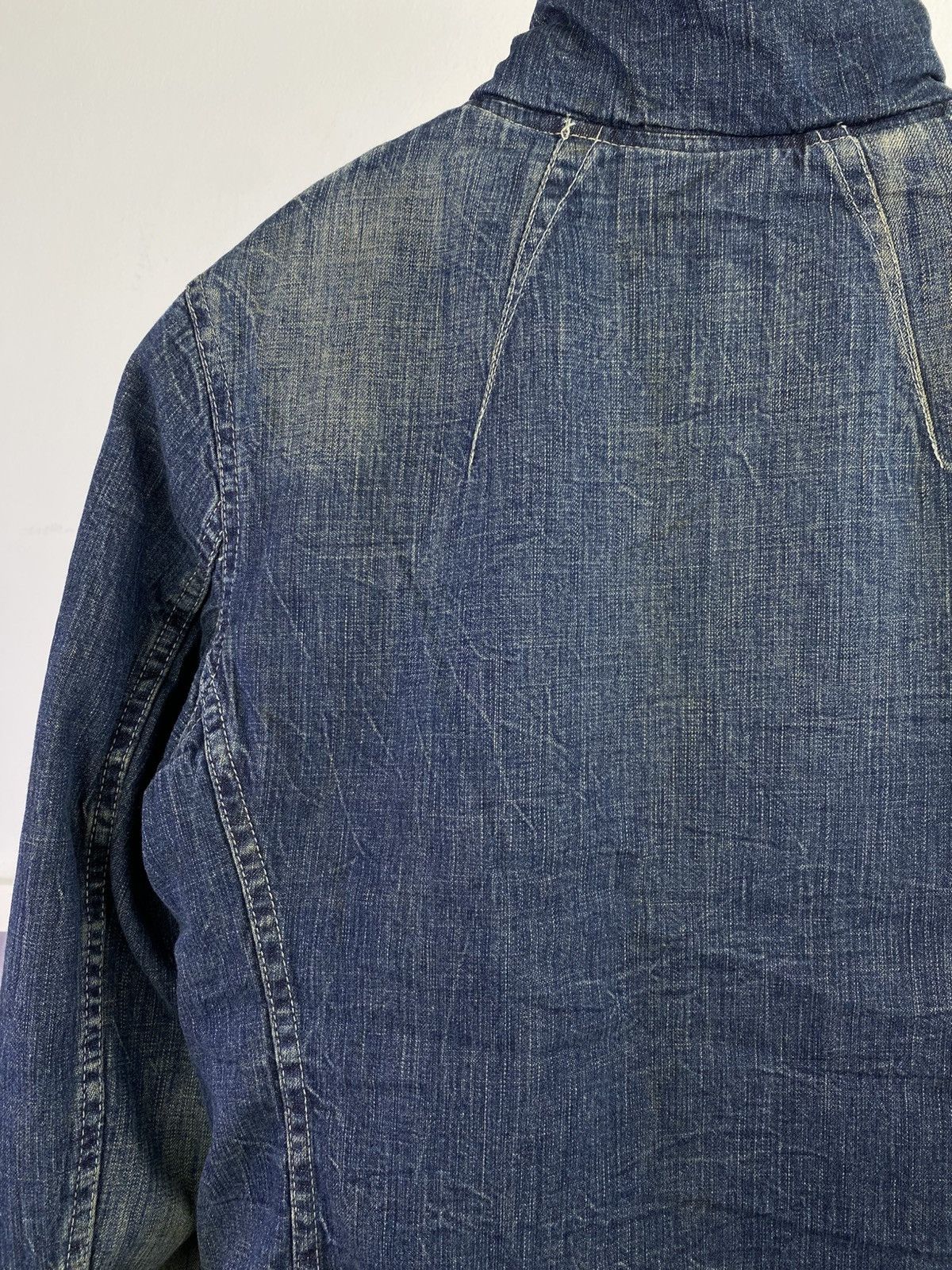 Hysteric Glamour 2000’s Hysterics High Collar Faux Fur Lining Denim Jacket Size S / US 4 / IT 40 - 6 Thumbnail