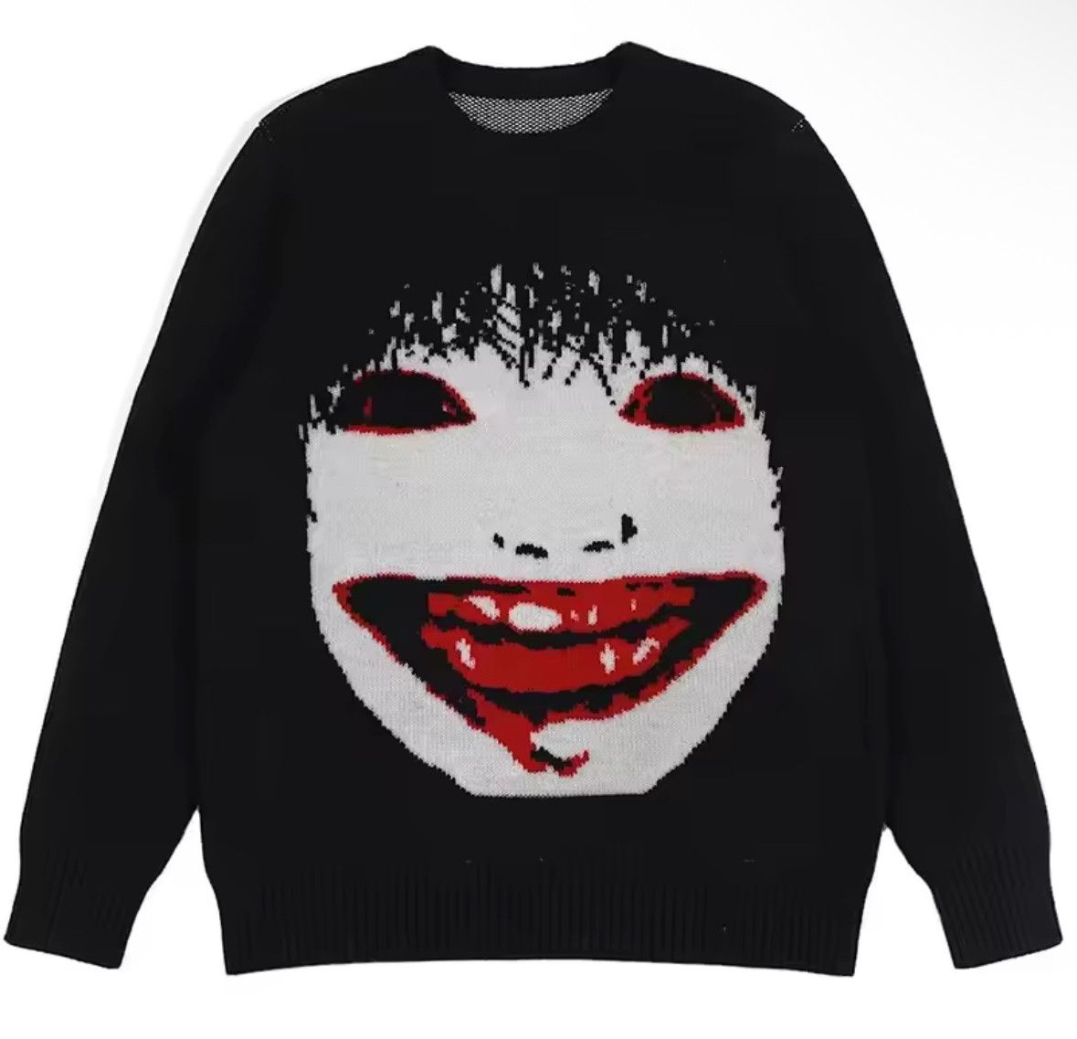 Other Gothic Y2K Anime Demon Jacquard Pullover Knit Sweater Size US M / EU 48-50 / 2 - 1 Thumbnail