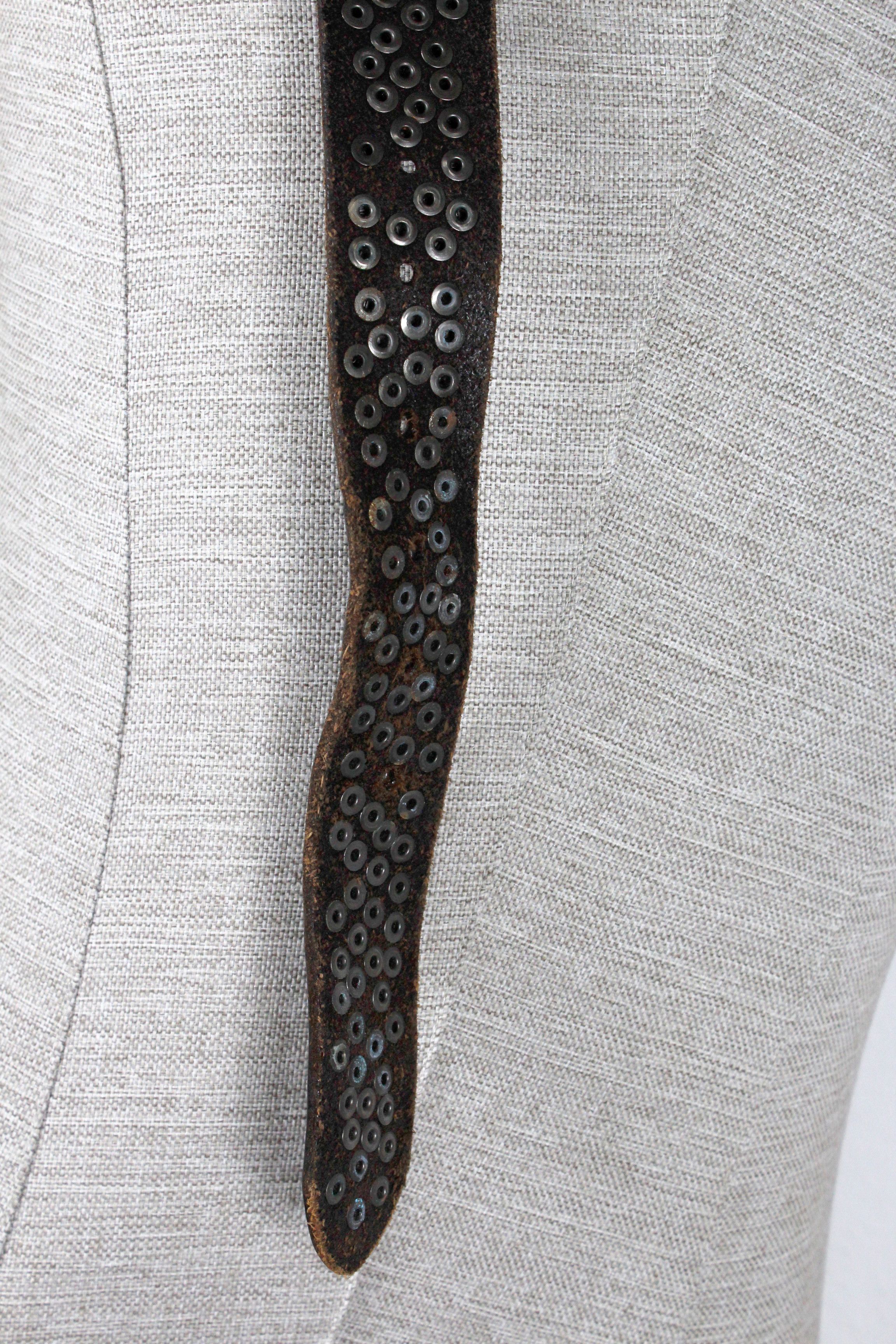 Japanese Brand × Vintage VINTAGE RHINESTONES BELT BB SIMON STYLE Leather Y2K Size ONE SIZE - 9 Thumbnail