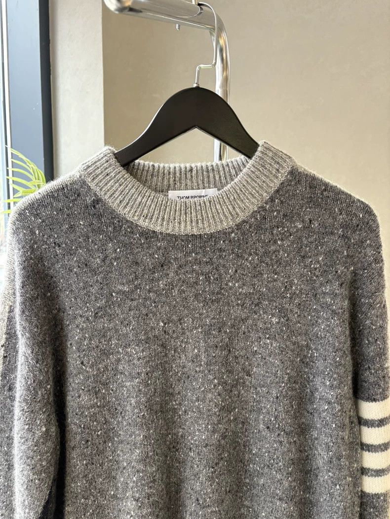 Thom Browne Thom Browne Gray striped knit sweater Size XS / US 0-2 / IT 36-38 - 4 Thumbnail