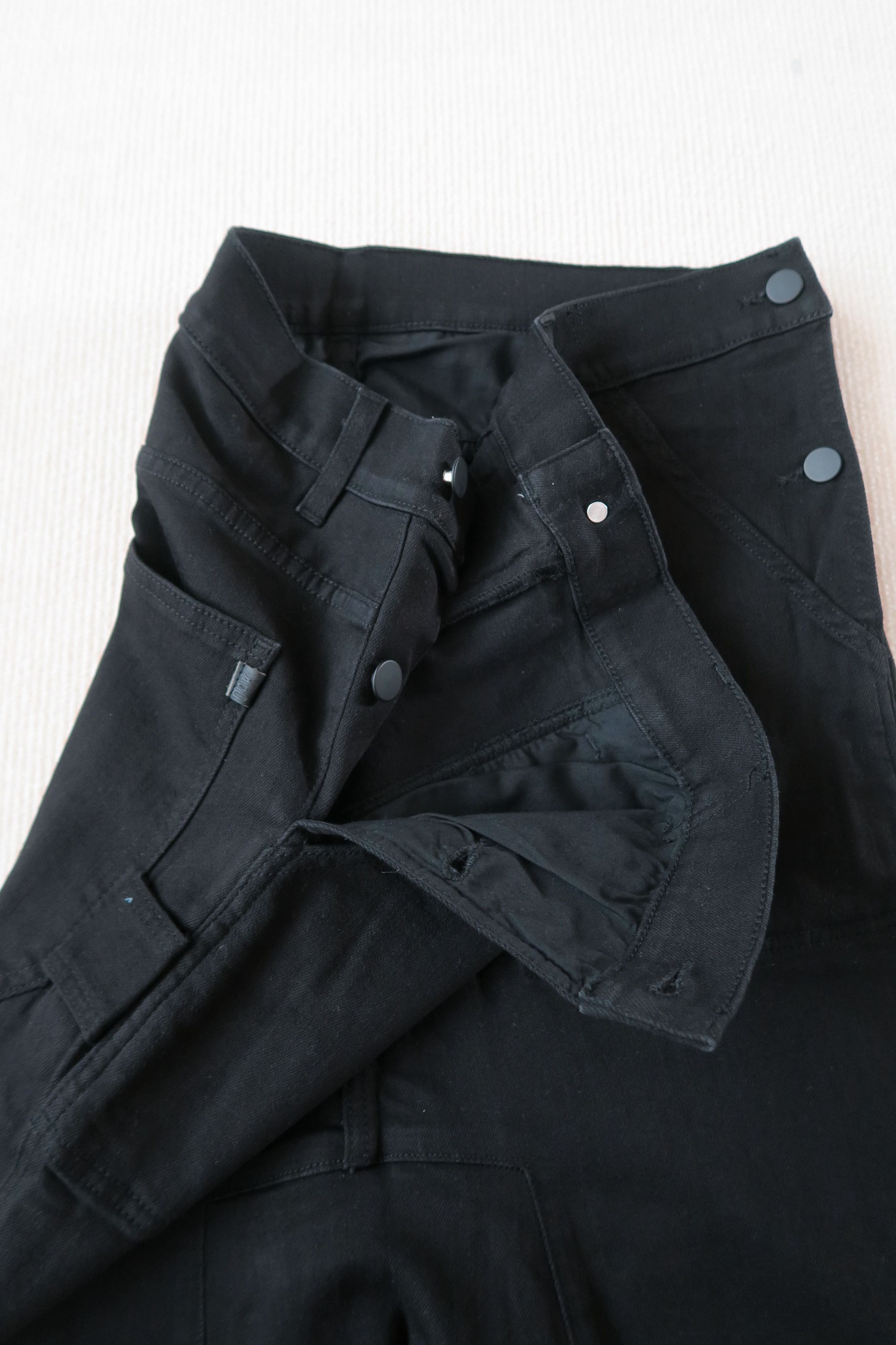 OAK Oak NYC Drop Crotch Stretch Cropped Denim Pants Size US 34 / EU 50 - 5 Thumbnail