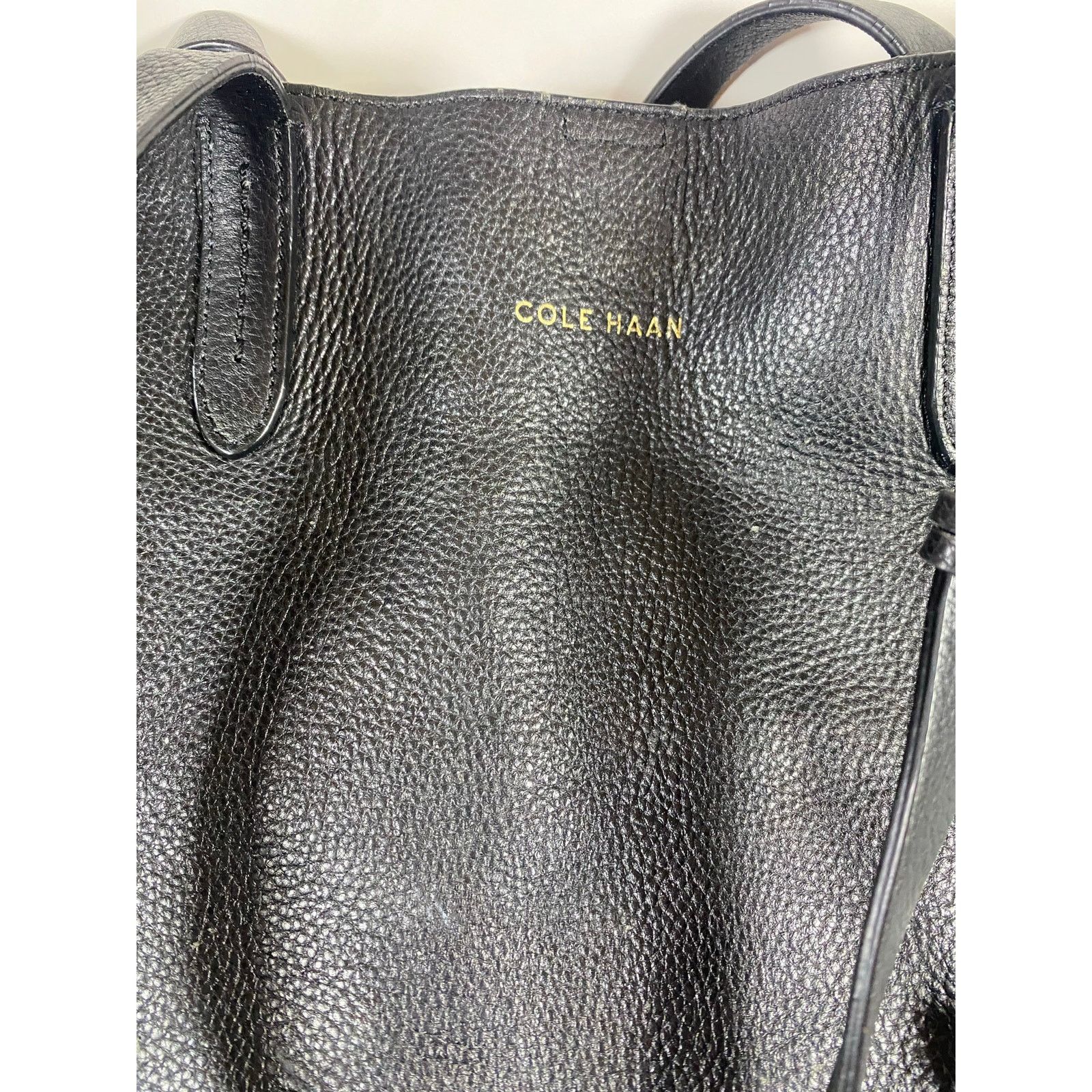 Cole Haan Cole Haan Black Leather Tote Purse Size ONE SIZE - 4 Thumbnail