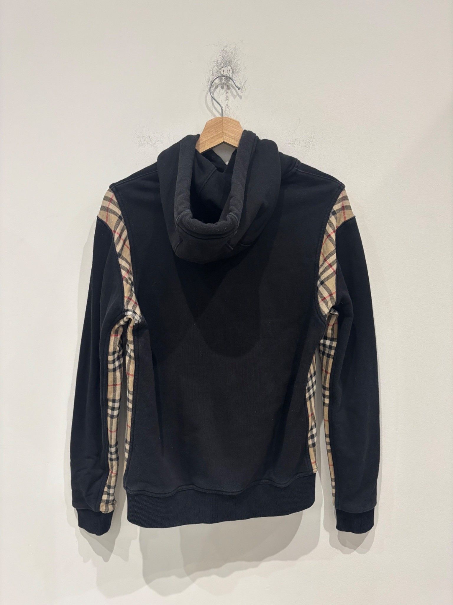 Burberry Burberry Black House Check Patterned Cotton Hoodie Size US XXS / EU 40 - 5 Thumbnail