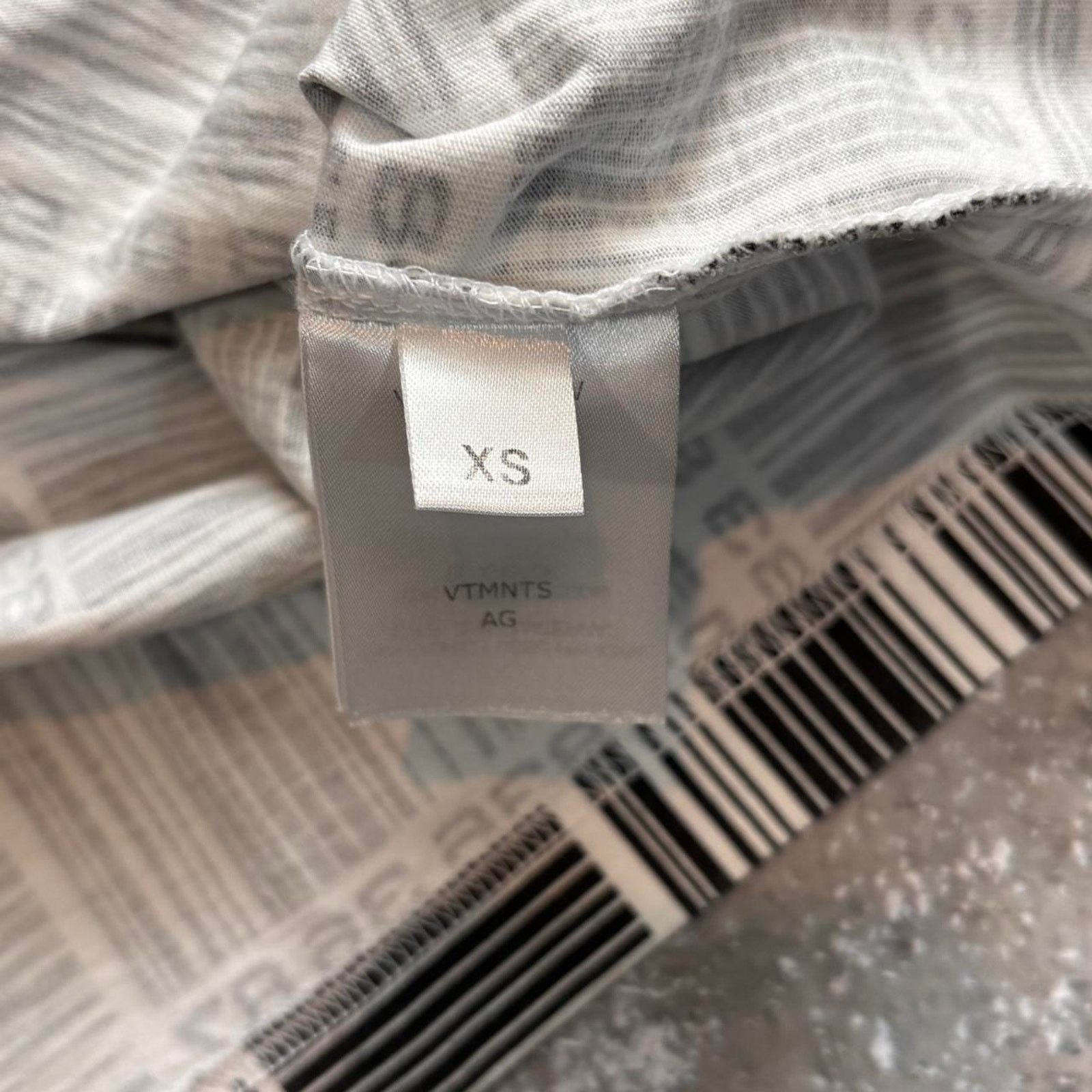 Vetements VTMNTS Barcode All Over Print T Shirt. Size XS Gvasalia Size US S / EU 44-46 / 1 - 6 Thumbnail