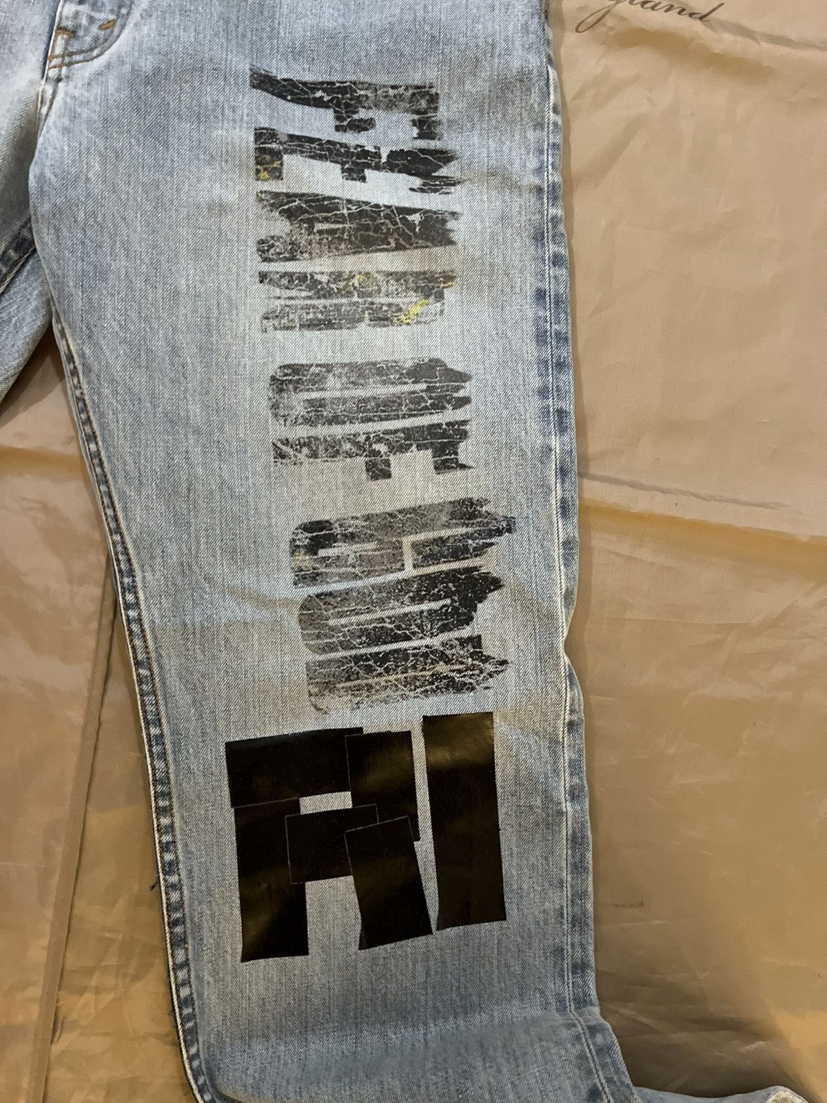 Fear of God × RRR-123 RRR123 x FEAR OF GOD - Inri He Rose Denim Jeans size 32 Size US 32 / EU 48 - 2 Thumbnail