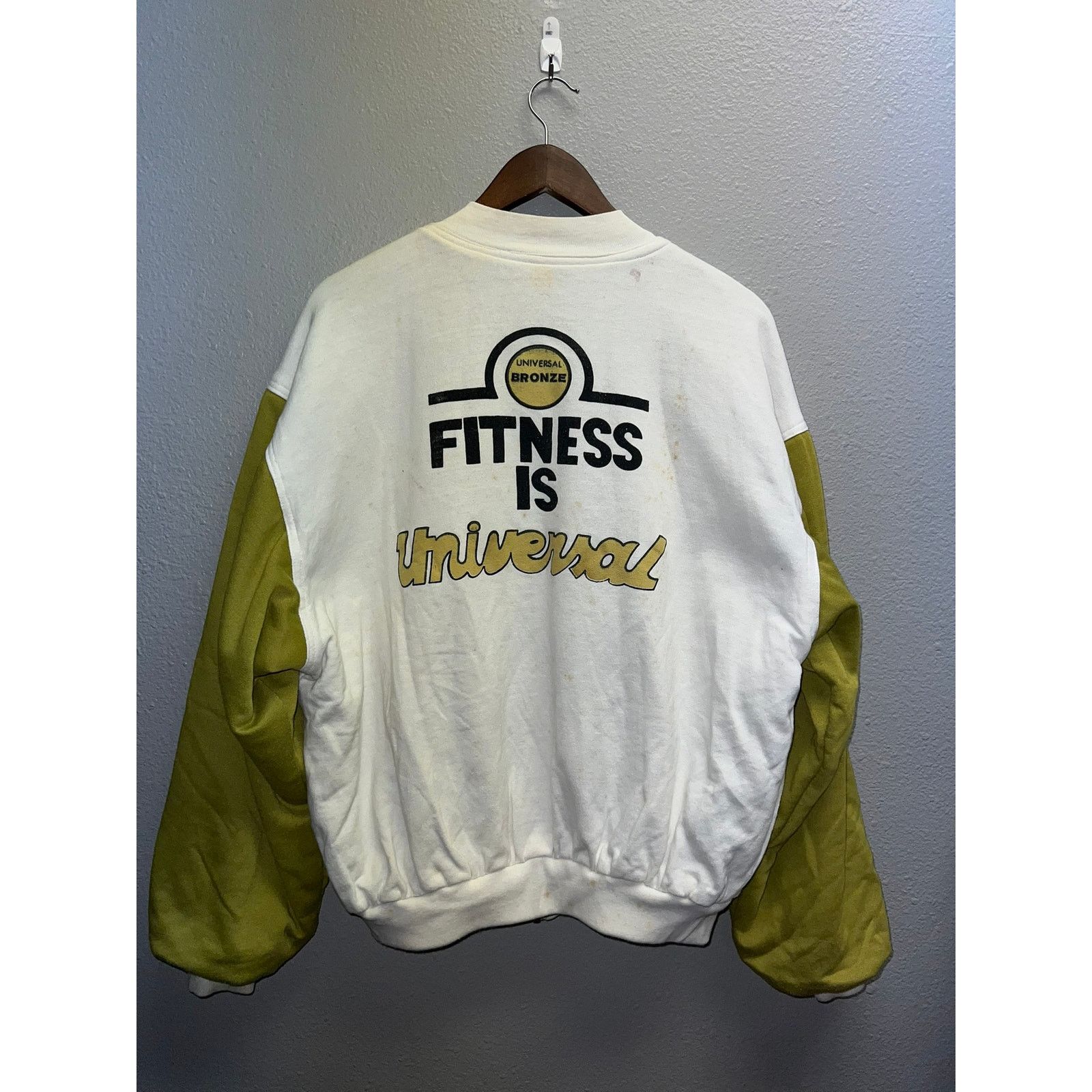 Vintage Universal Bronze Fitness Reversible Green White Jacket Size US XL / EU 56 / 4 - 6 Thumbnail