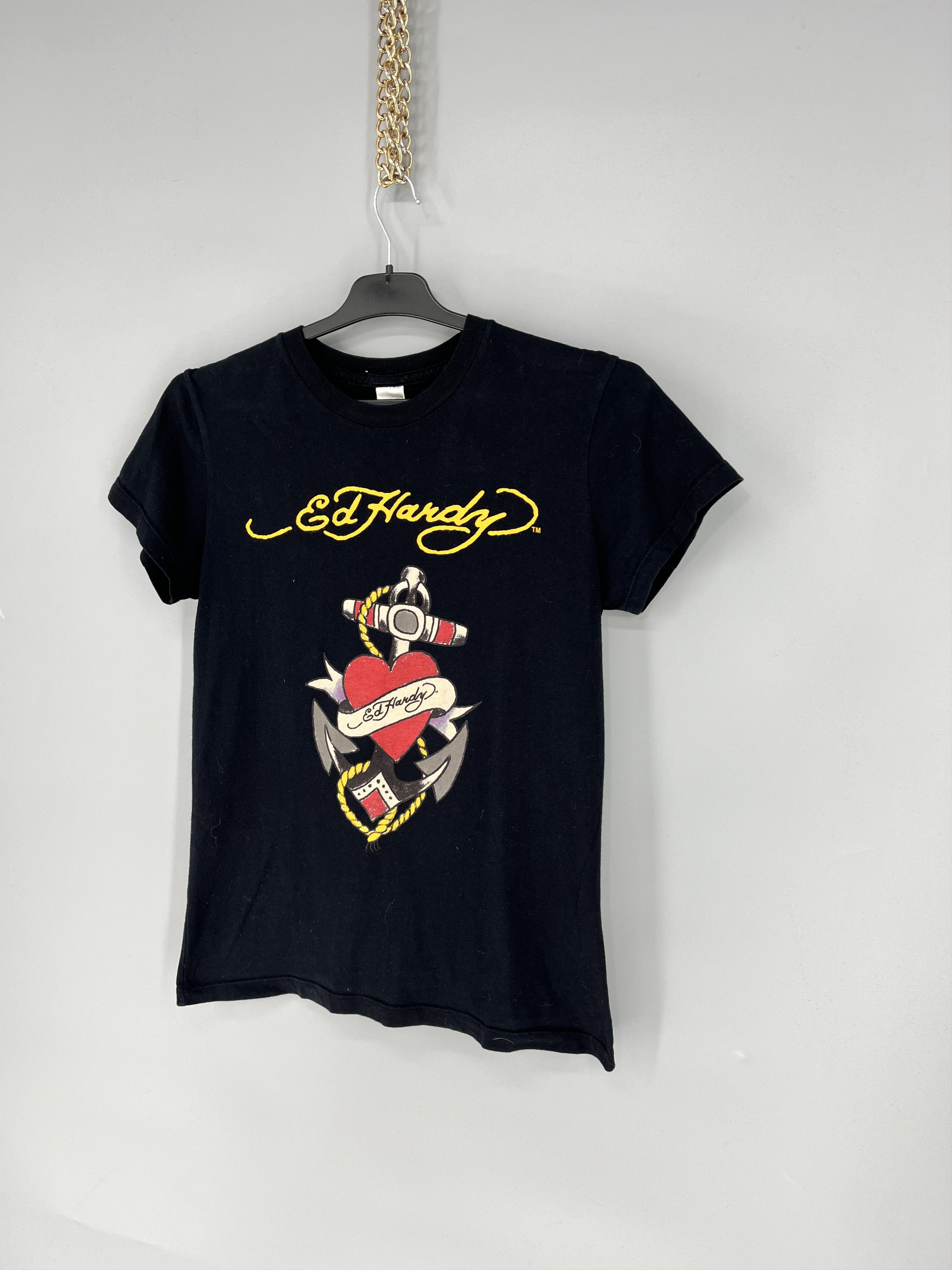 Christian Audigier Vintage Y2K Christian Audigier Women’s Rhinestones T-Shirt Size M / US 6-8 / IT 42-44 - 3 Thumbnail