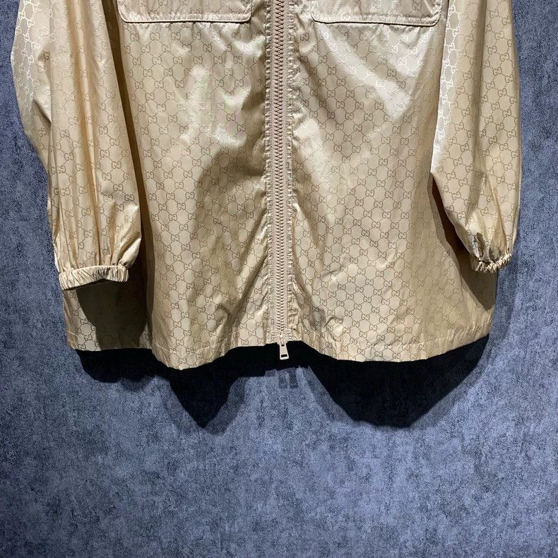 Gucci Gucci Khaki full print logo charge jacket 2501-Nextarrow Size US XXS / EU 40 - 6 Thumbnail