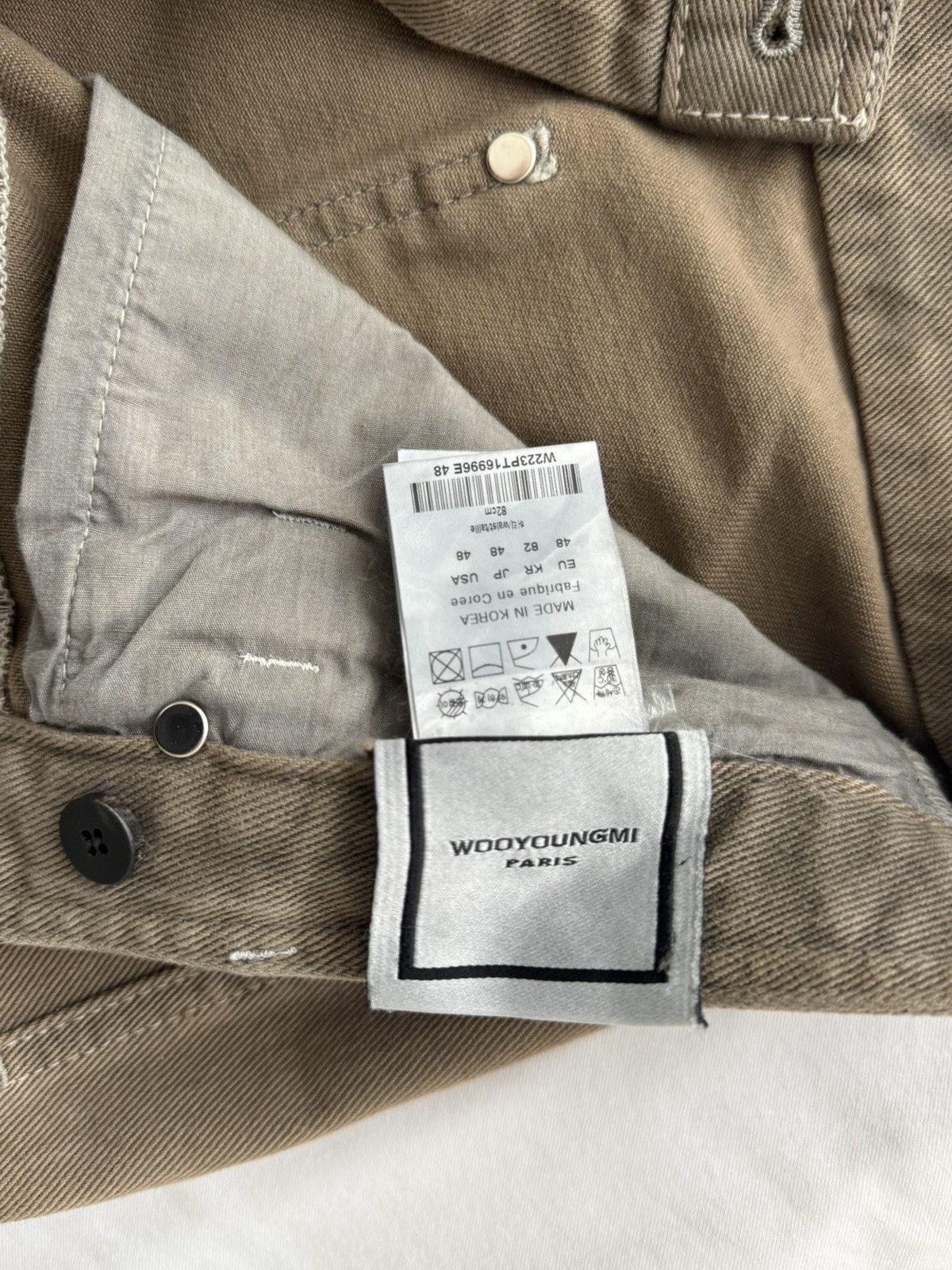 Wooyoungmi Wooyoungmi Two-Tone Straight Jeans (48 / 32x32) Size US 32 / EU 48 - 4 Thumbnail