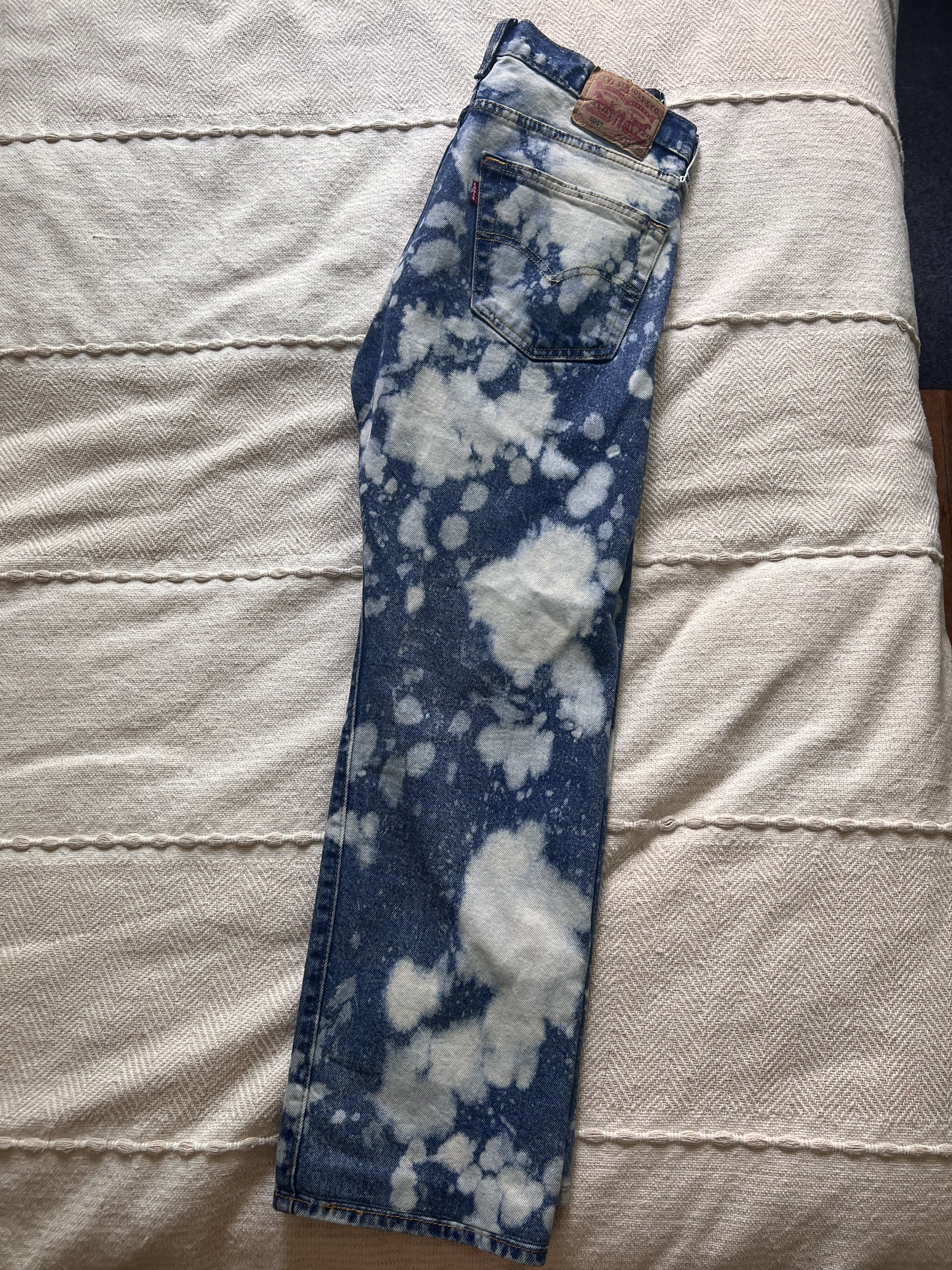 Levi's Vintage Clothing Levi’s 501 Bleach Wash Jeans – W34 L30 Size US 34 / EU 50 - 2 Thumbnail