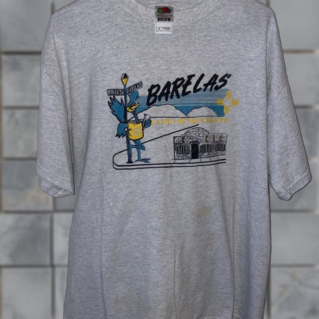 Vintage VINTAGE New Mexico T Shirt Gray Barelas Roadrunner XL Men Regular T-Shirt XL Grey Size US XL / EU 56 / 4 - 1 Thumbnail