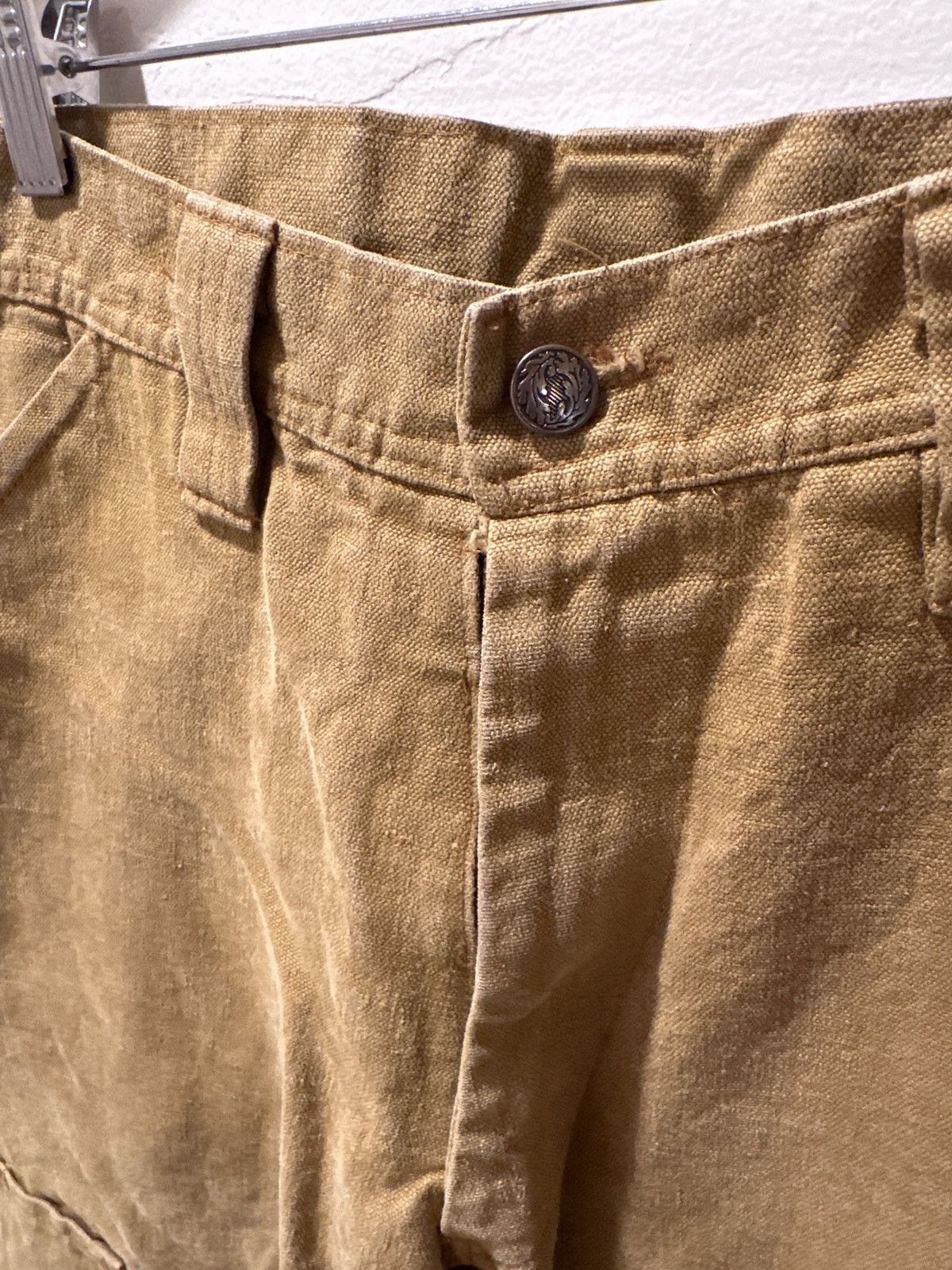 Vintage Tan Workwear Cargo Pants Size US 33 - 3 Thumbnail