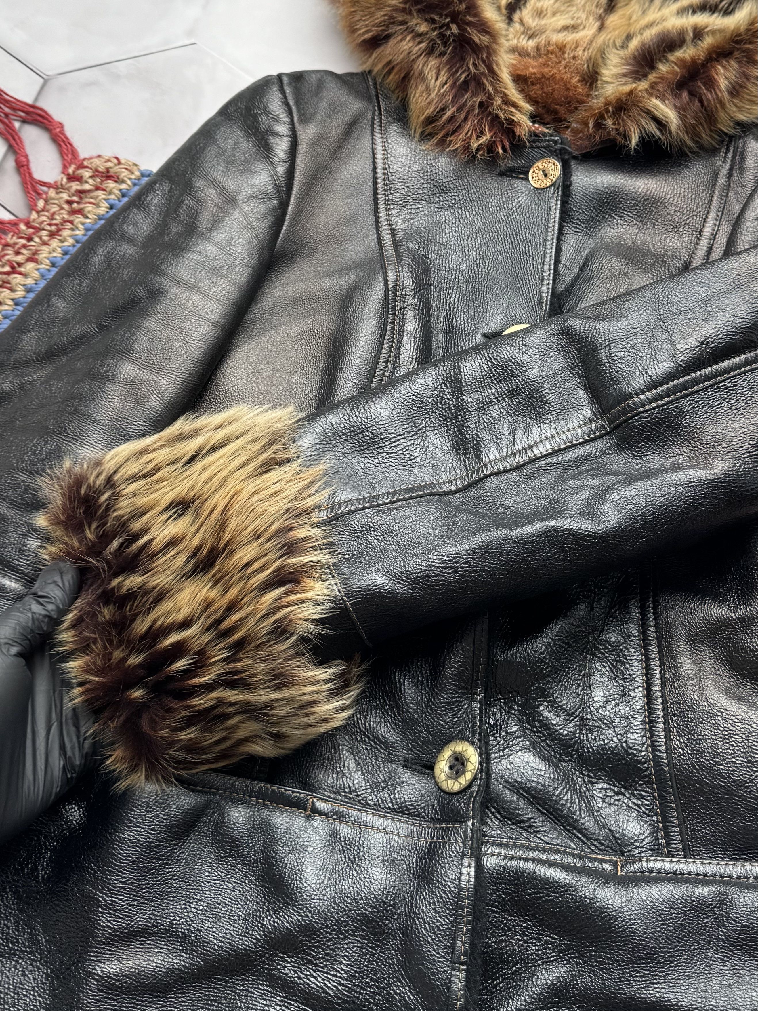 Japanese Brand Vintage Real Sheepskin Hooded Coat (E4) Size S / US 4 / IT 40 - 5 Thumbnail
