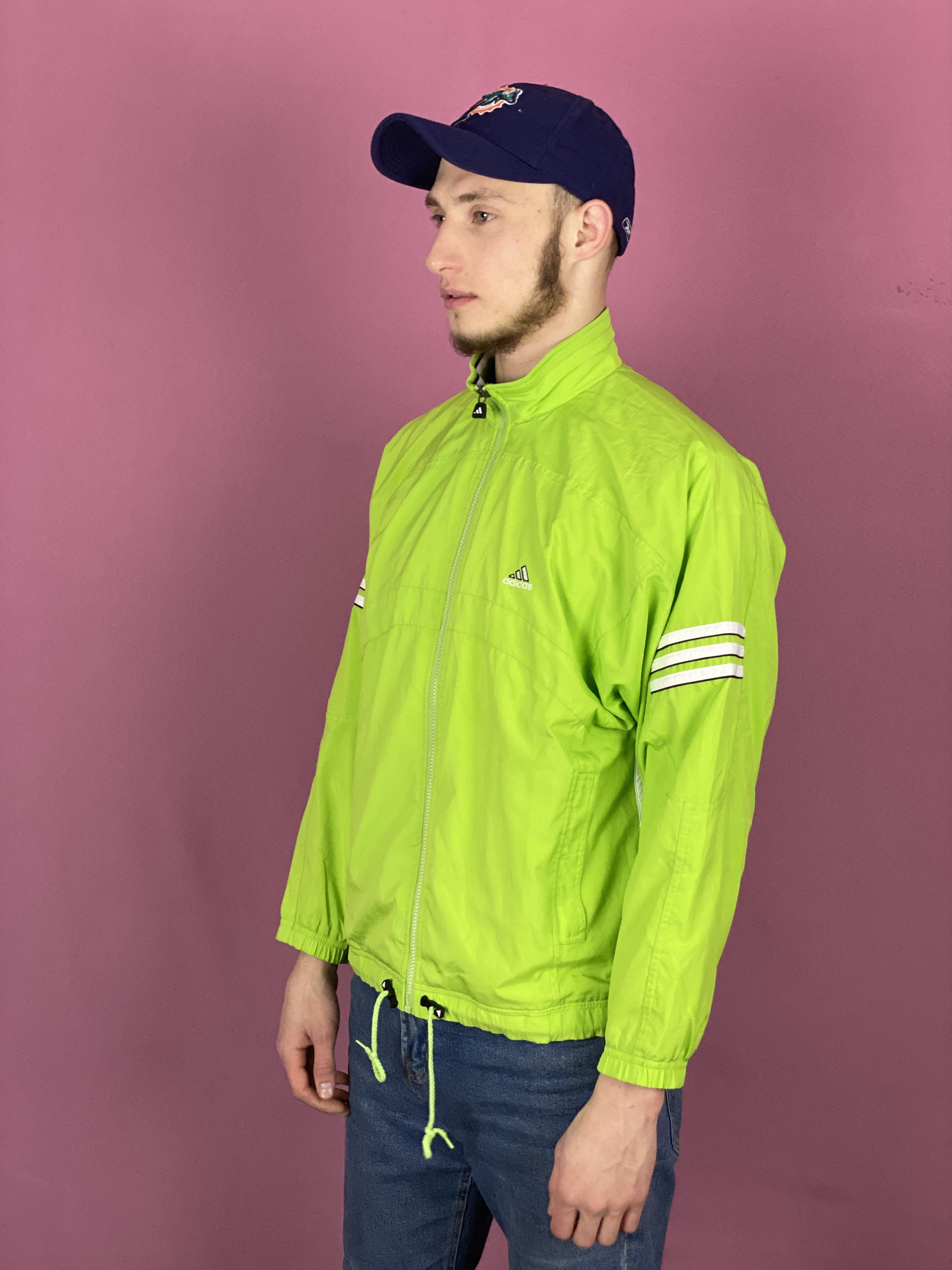 Adidas × Vintage 90s Adidas Vintage Men's Windbreaker Jacket - S Size US S / EU 44-46 / 1 - 2 Thumbnail