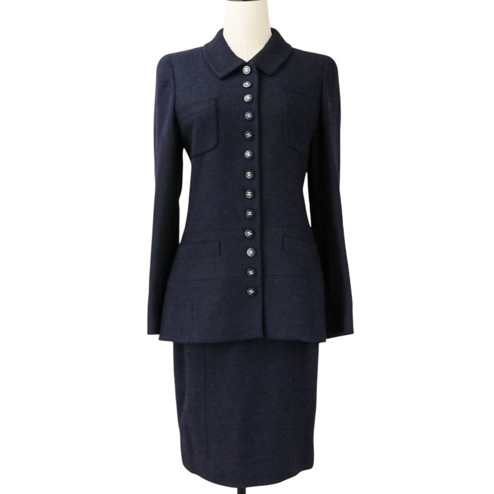 Chanel Chanel Chanel Wool Blend Tweed Set Textile Suits P06413 DUTY FREE for USA Size ONE SIZE - 1 Thumbnail