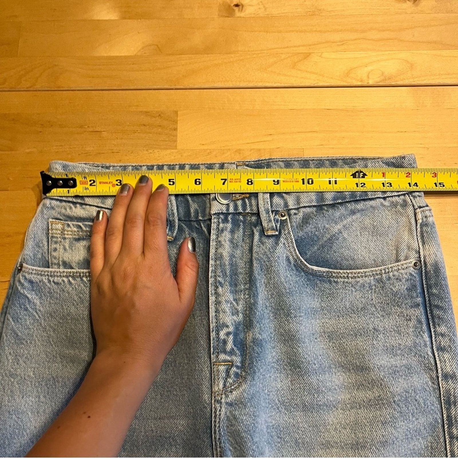 Good American Good American Jeans 2/26 Straight High Rise 90's Frayed Hem Size 26" / US 2 / IT 38 - 5 Thumbnail