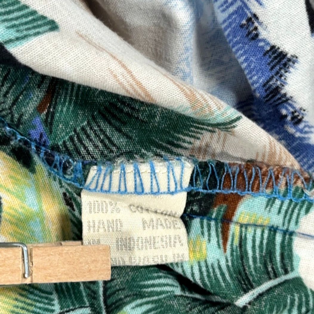 ALOHAS VINTAGE Go Hawaii Hawaiian Shirt Adult XL Blue Parrot Aloha Beach Surf 80s Shirt Size US L / EU 52-54 / 3 - 7 Thumbnail