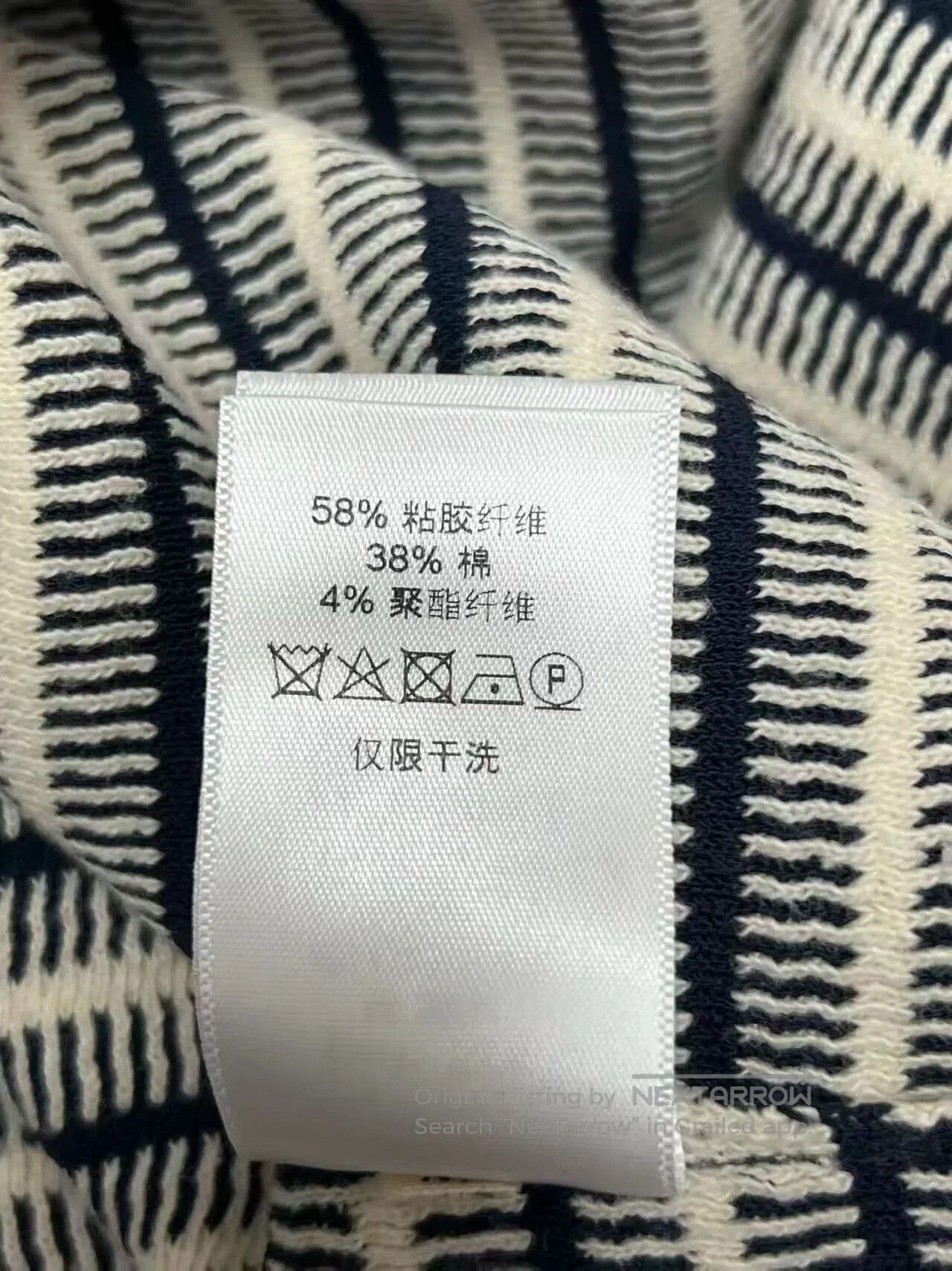 Celine Celine Striped Long Sleeve Knit Top. Size XS / US 0-2 / IT 36-38 - 3 Thumbnail