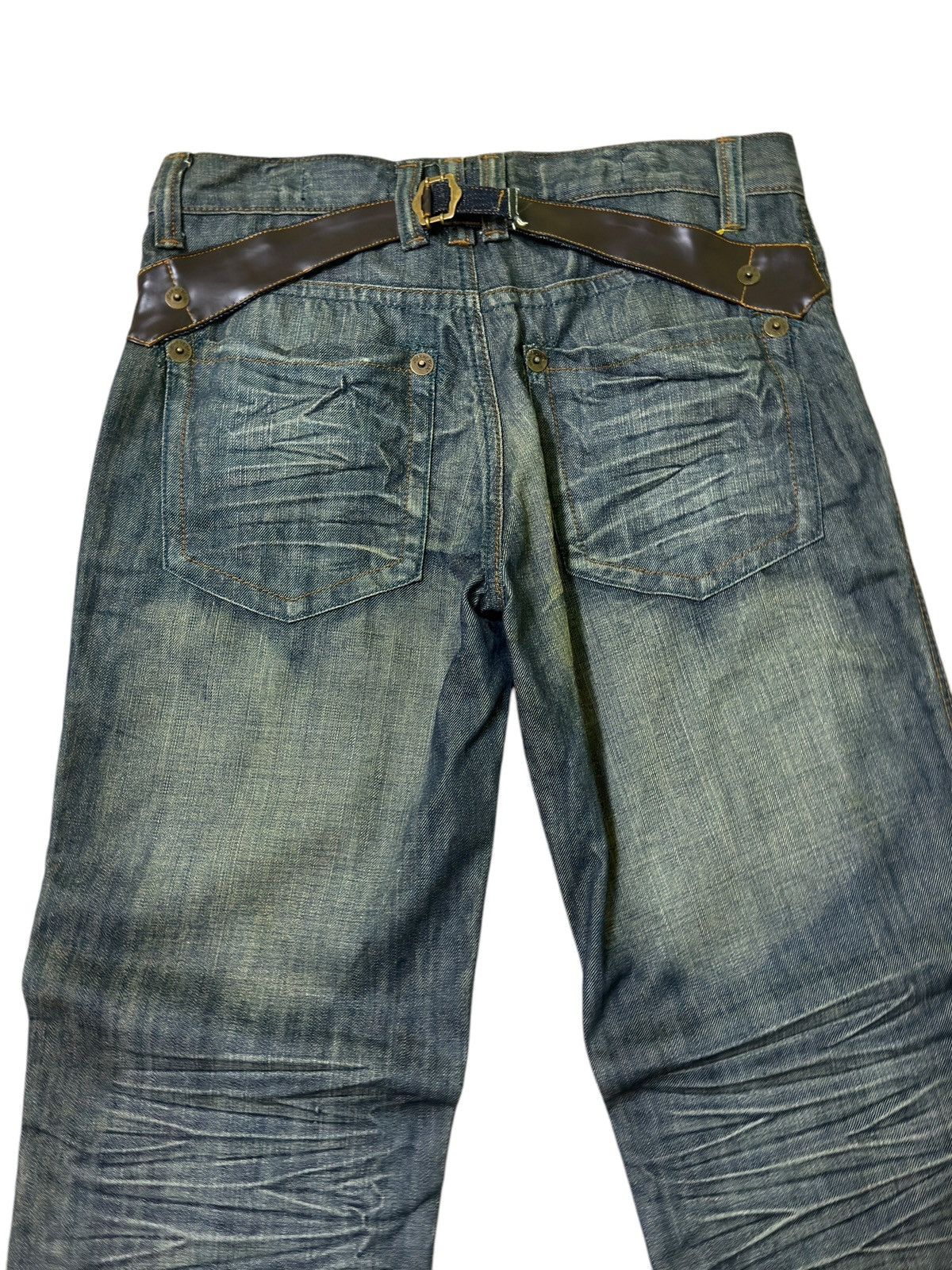 Hysteric Glamour × Japanese Brand × Vintage JEANS DE ART HONEY COMP STYLE BACK BUCKLE DENIM Size US 32 / EU 48 - 9 Thumbnail