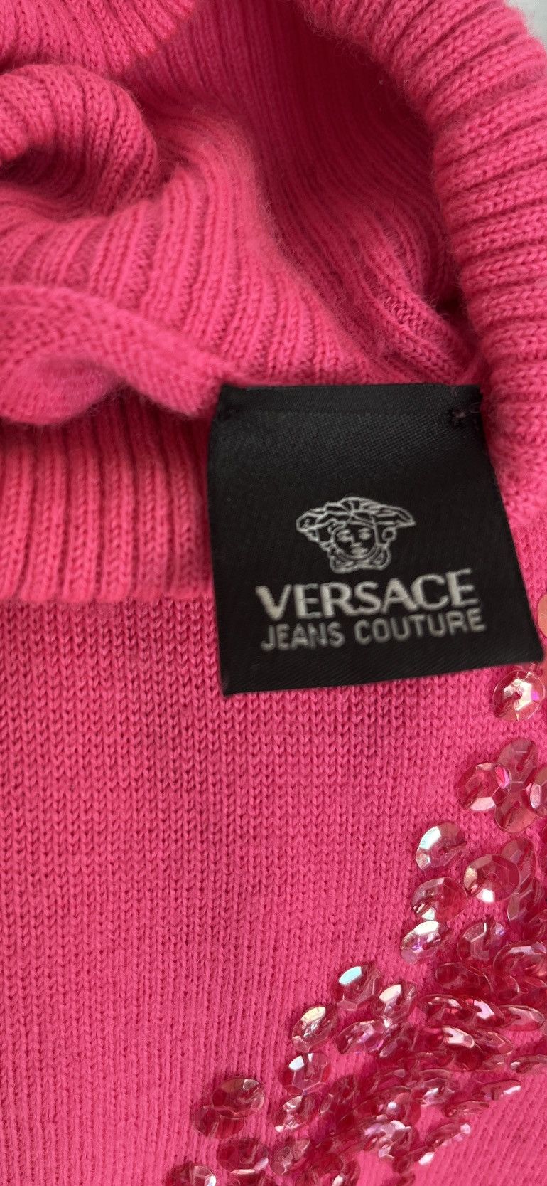 Versace Jeans Couture × Vintage 90s versace jeans couture knit wool top Size M / US 6-8 / IT 42-44 - 3 Thumbnail