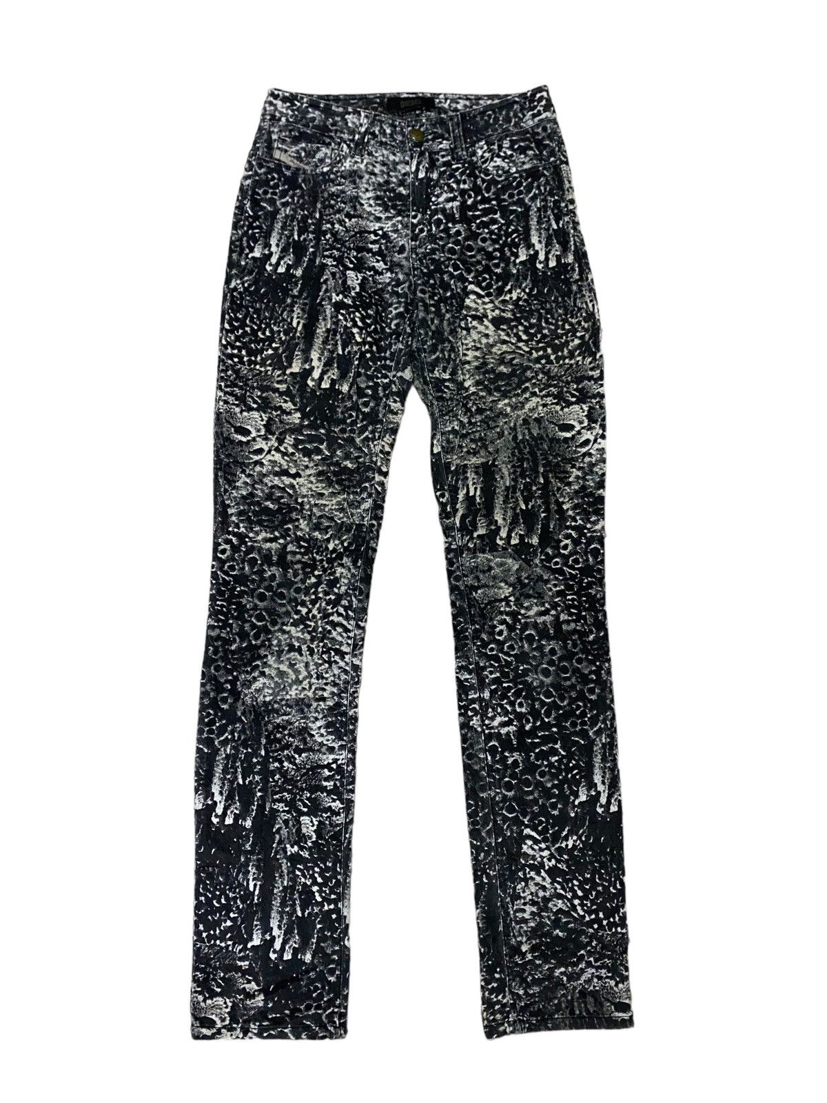 image of Diesel Overprint Black Pant, Women's (Size 25)